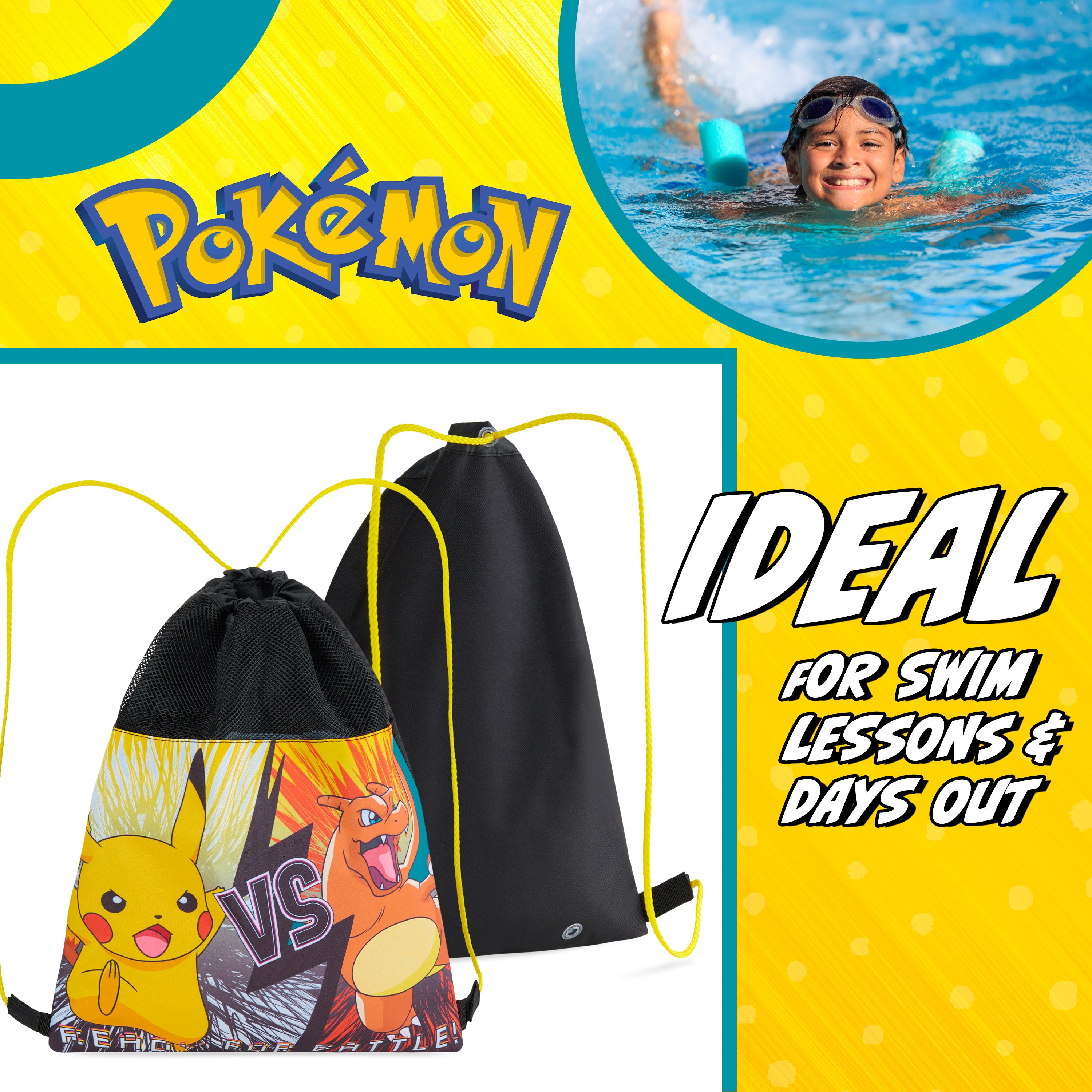 pok-mon-sac-piscine-enfant-cordon-pikachu-natation-sport image 4
