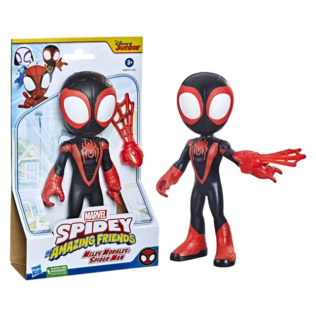 spidey-amazing-friends-miles-morales-22-5-cm-figurine-g-ante-enfant image 1