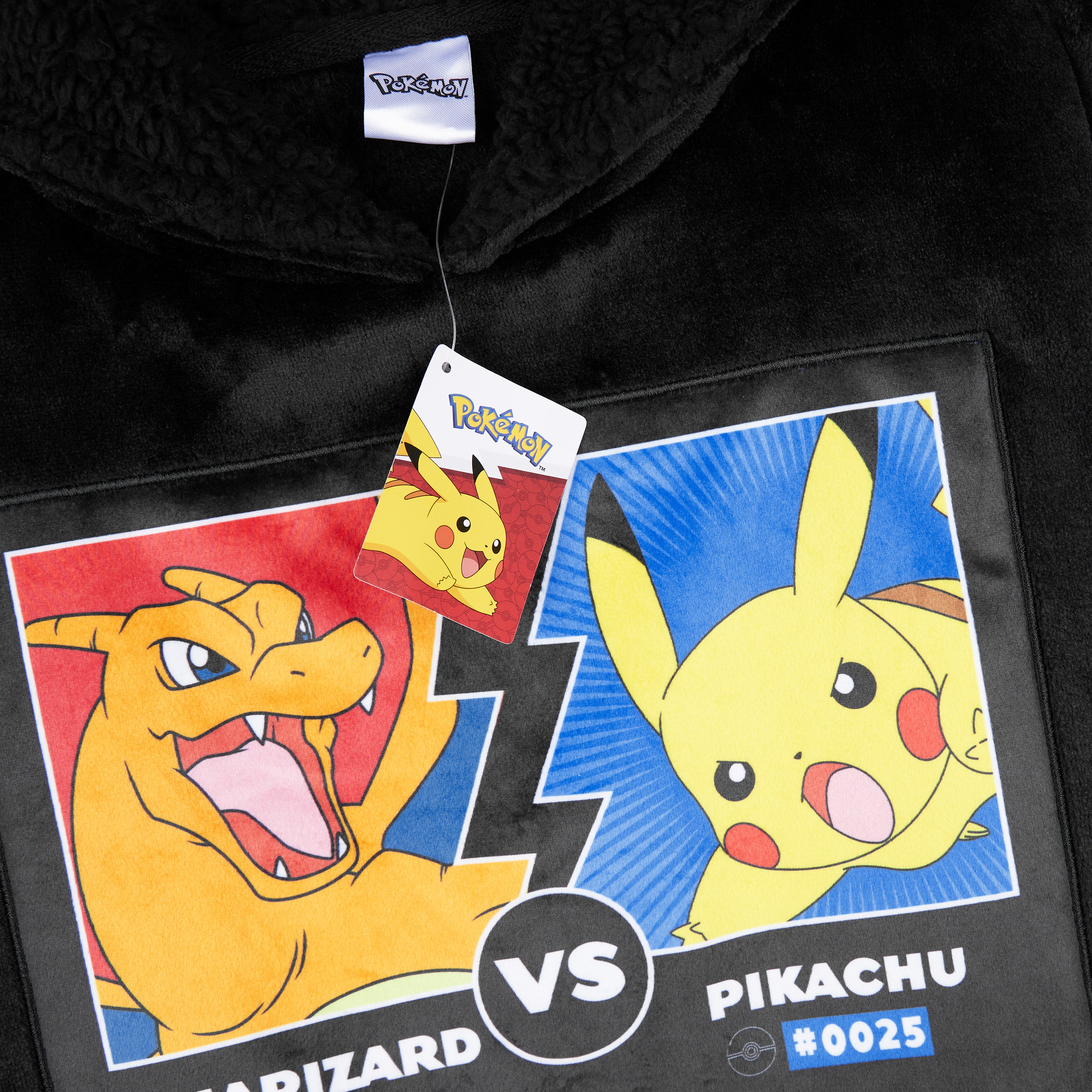 pok-mon-sweat-hoodie-plaid-gar-on-polaire-oversize-pikachu image 5