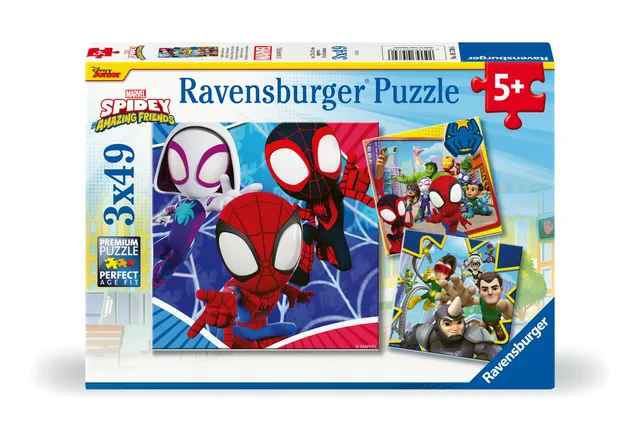 ravensburger-spidey-puzzle-enfant-3x49-pi-ces-posters image 1