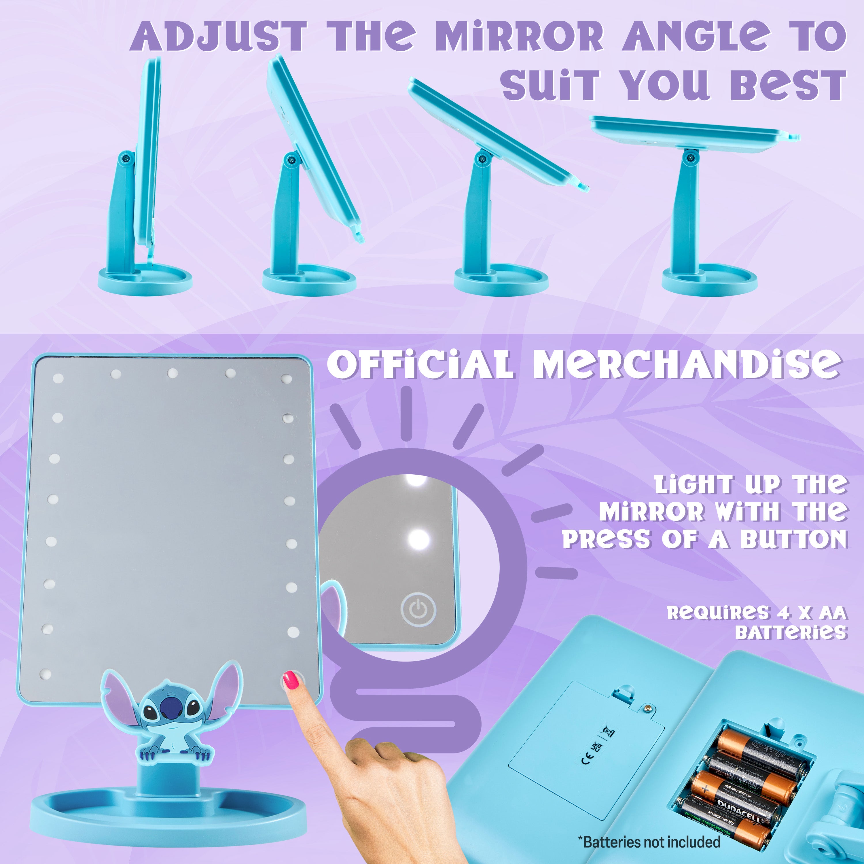 disney-stitch-miroir-led-table-bleu-avec-vide-poches image 4