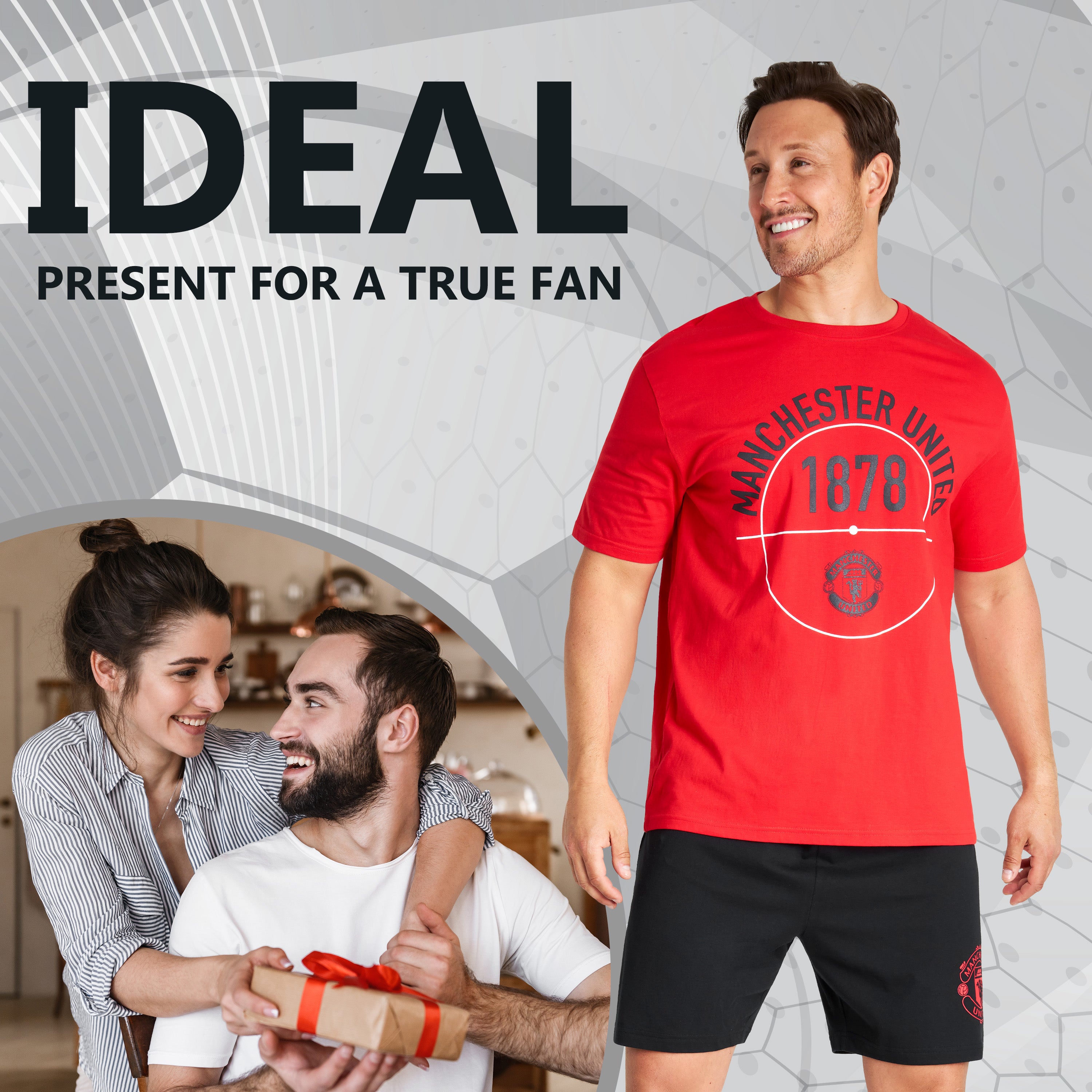 manchester-united-pyjama-homme-court-coton-taille-m image 3