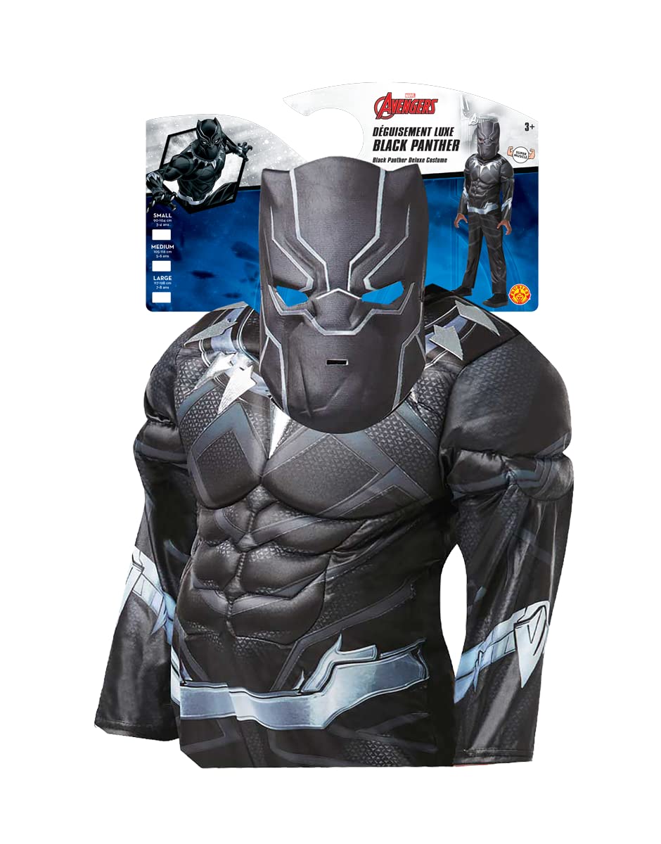rubies-avengers-d-guisement-black-panther-enfant-5-6-ans-luxe image 2