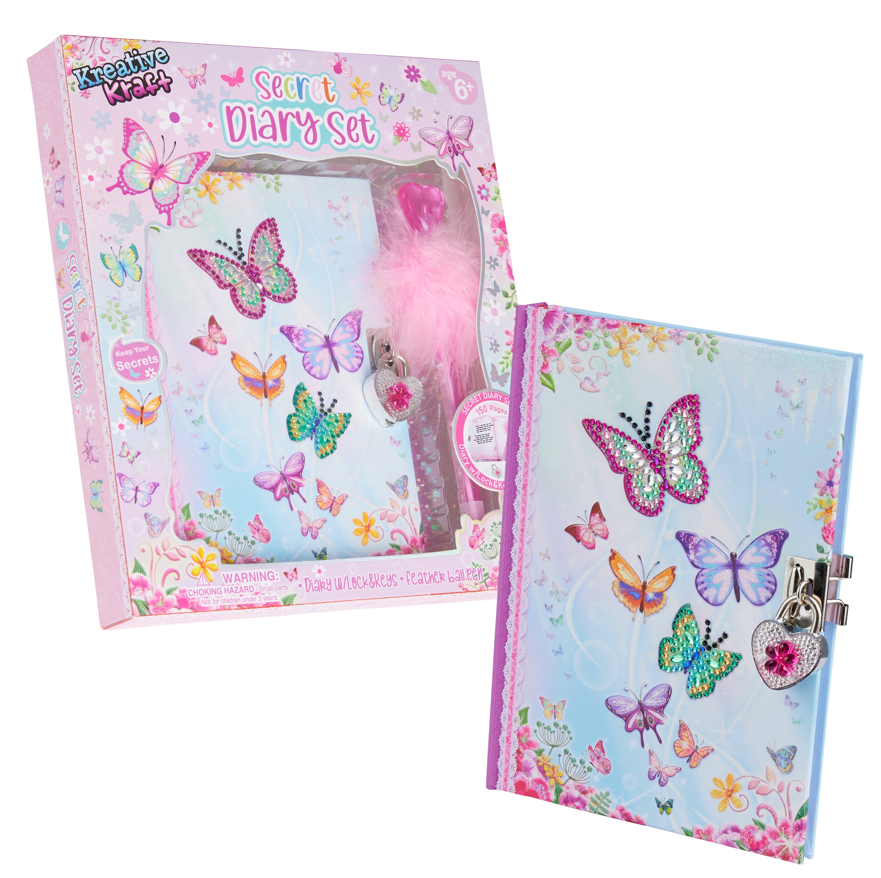 kreativekraft-journal-papillon-cadenas-kit-scrapbook image 1