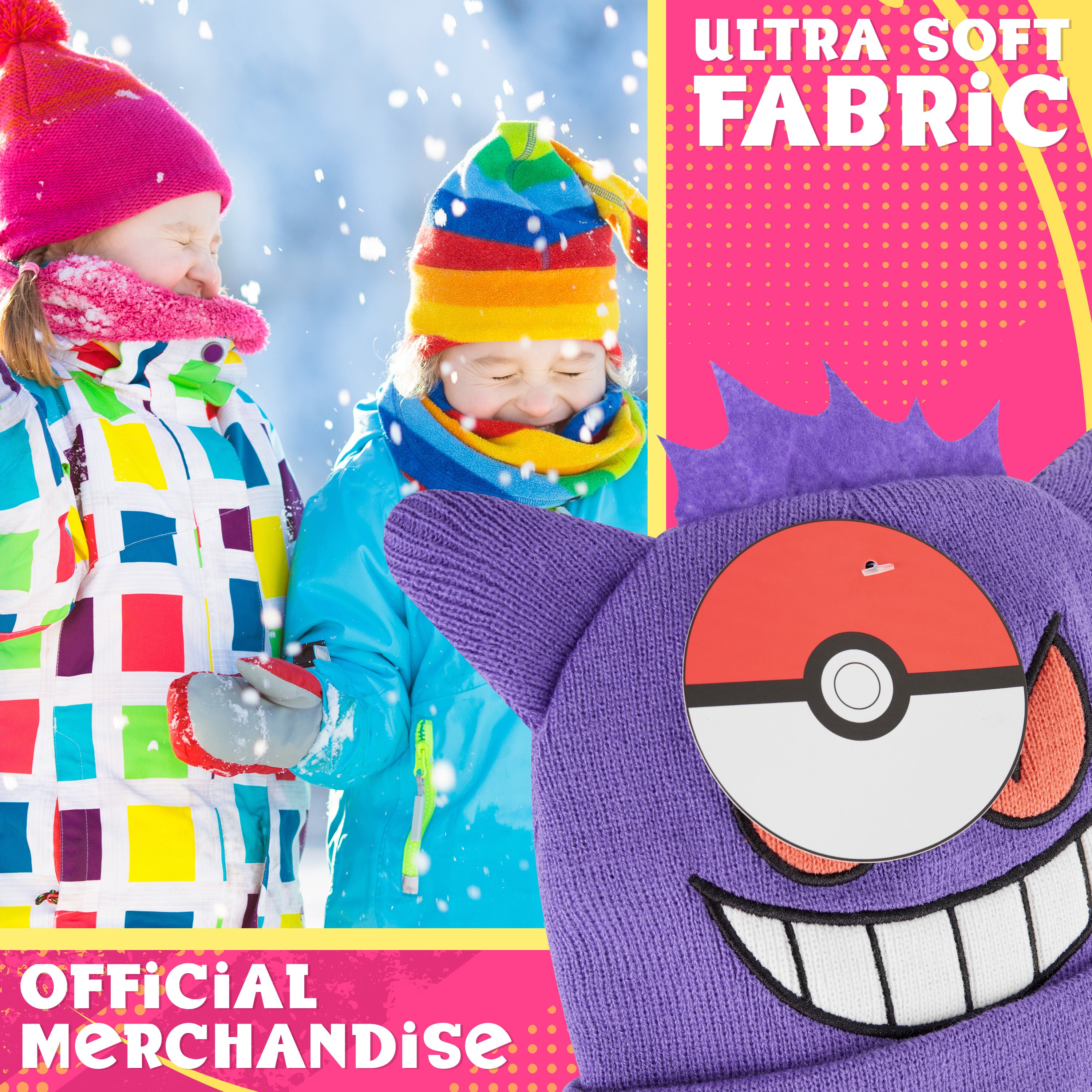 pok-mon-bonnet-enfant-tricot-chaud-taille-unique-gamer image 4
