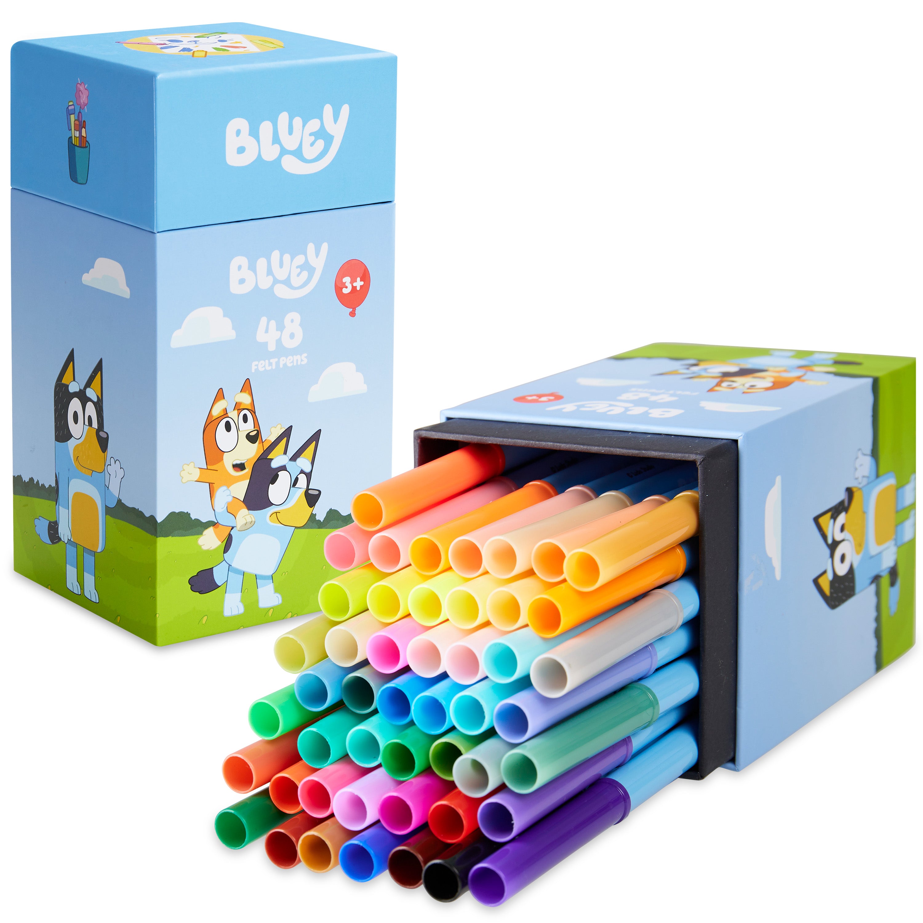 bluey-set-48-feutres-lavables-pointe-fine-enfant image 1