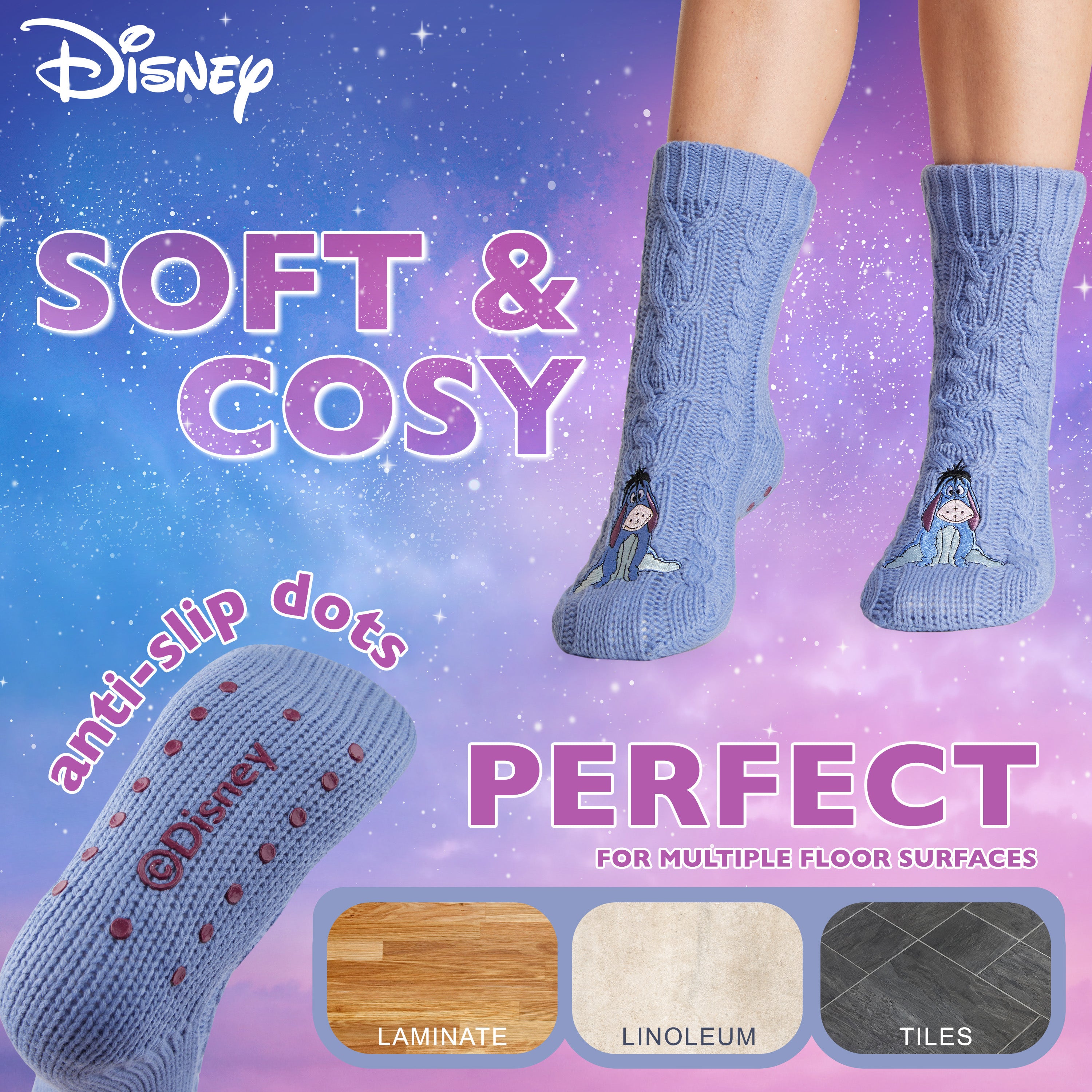 disney-stitch-chaussettes-pilou-femme-bourriquet-violet image 4