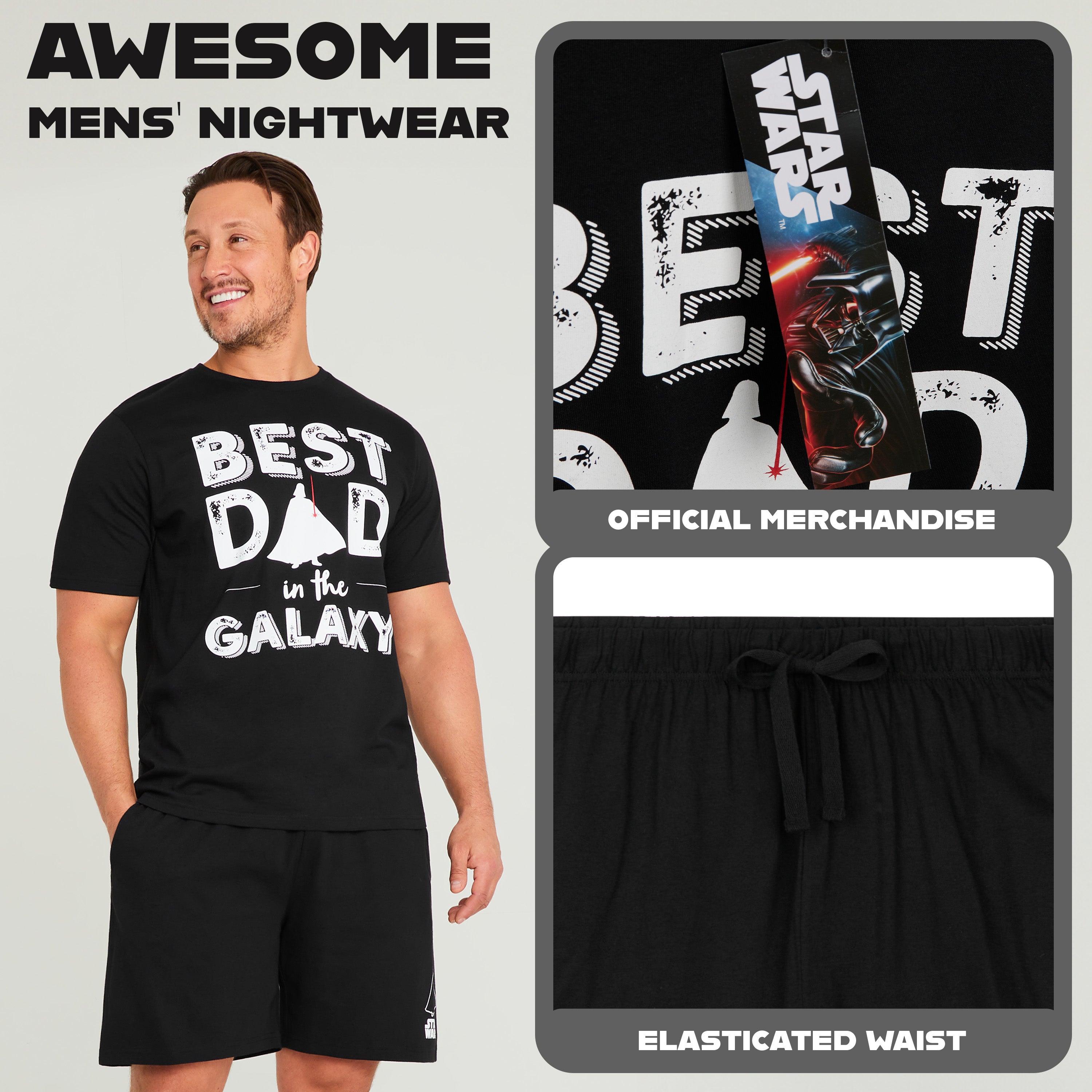 star-wars-pyjama-homme-short-2-pi-ces-coton-taille-l image 4