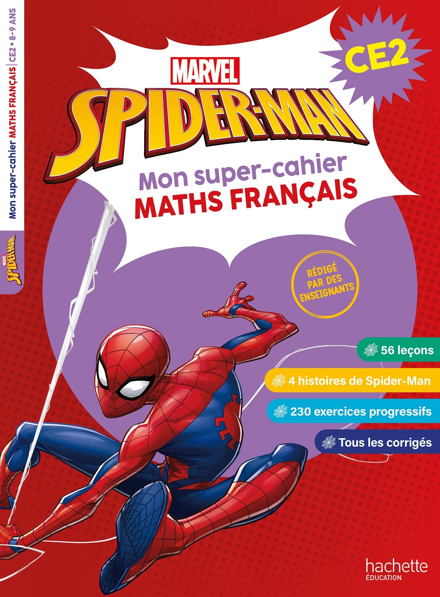 marvel-spider-man-mon-super-cahier-ce2-maths-fran-ais image 1