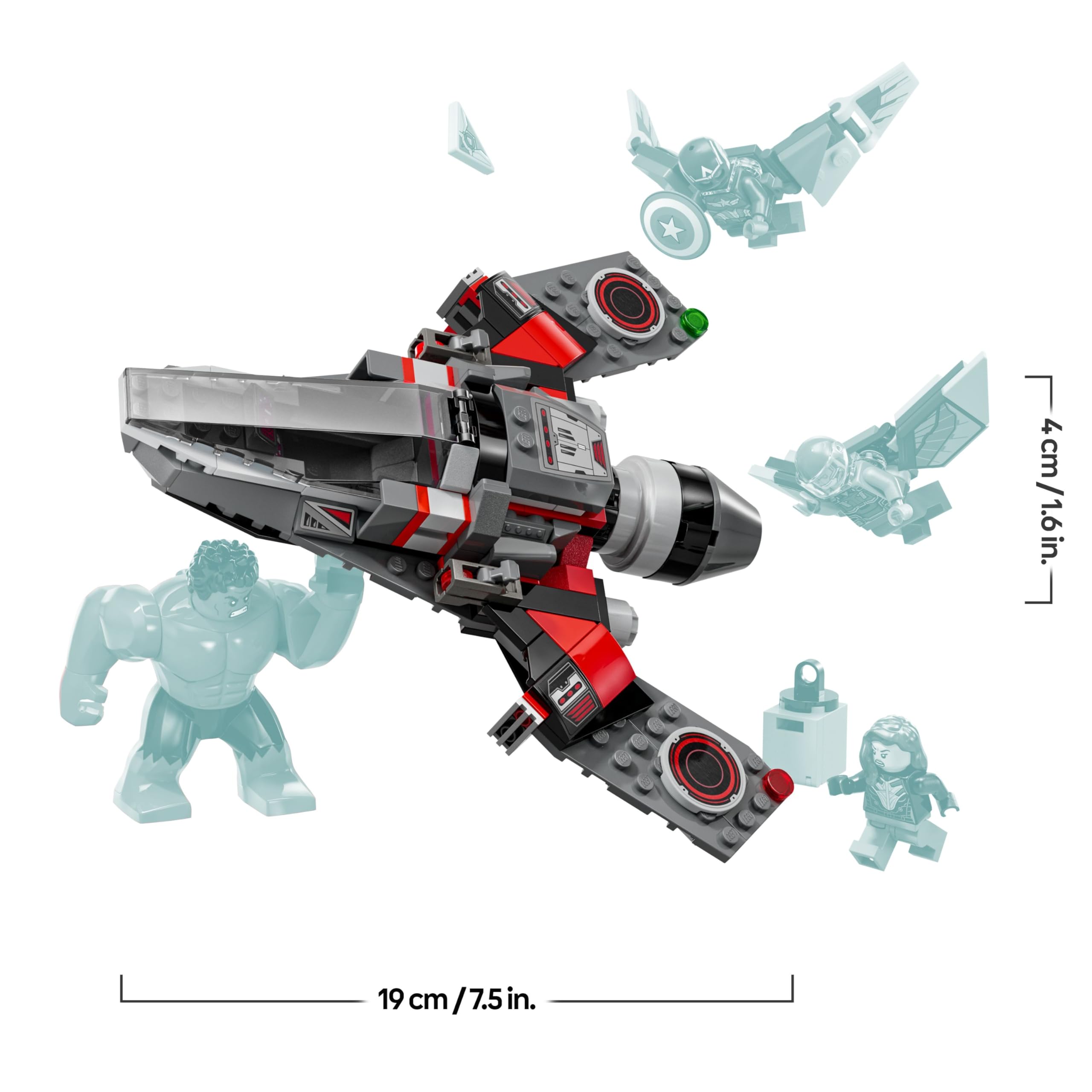 lego-marvel-76292-captain-america-vs-hulk-rouge-avion-7-ans image 5