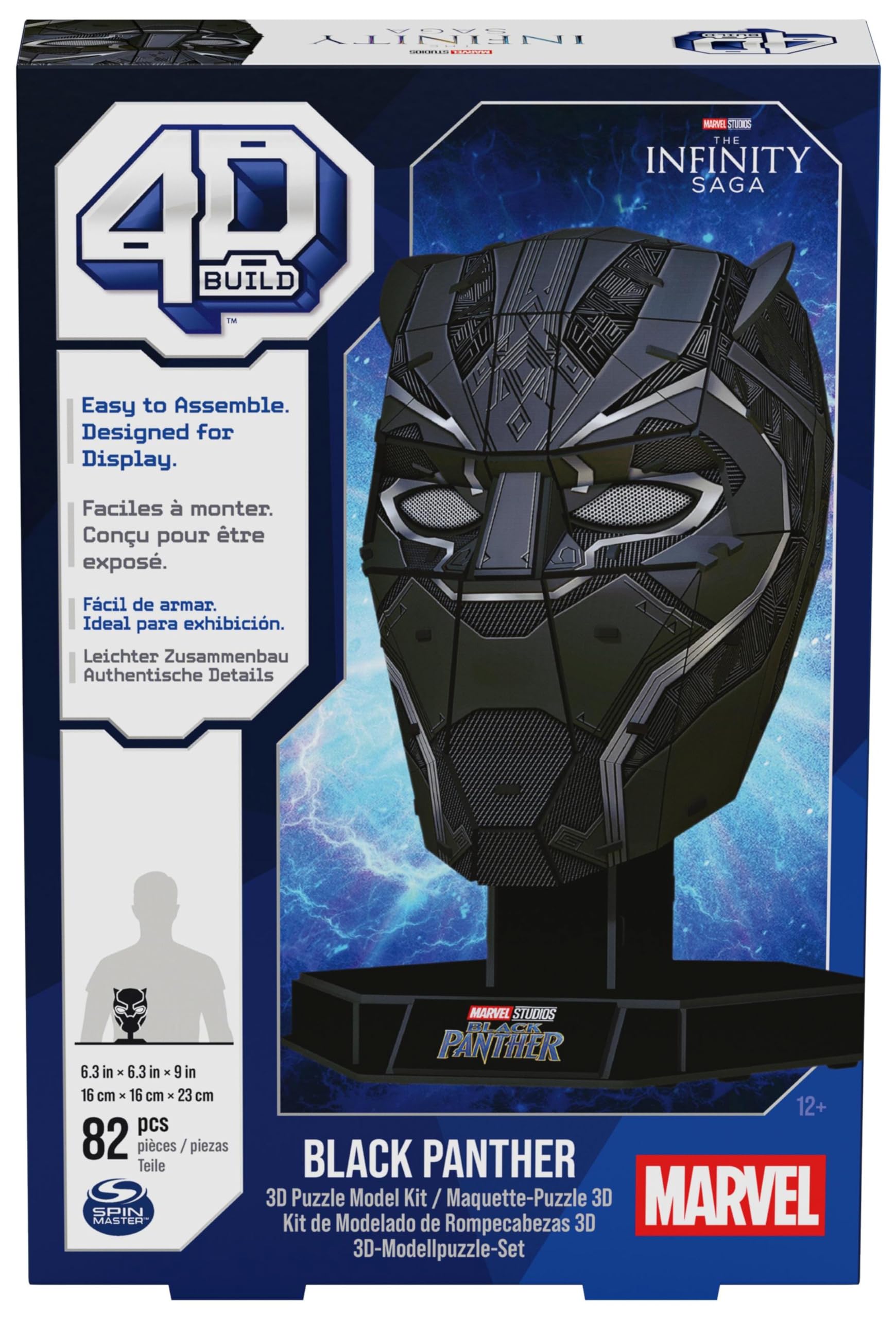 4d-build-marvel-black-panther-masque-puzzle-3d-82-pcs image 7