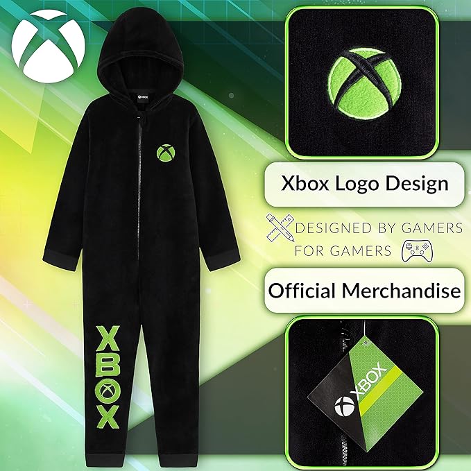 xbox-grenouill-re-polaire-gar-on-9-10-ans-capuche image 2