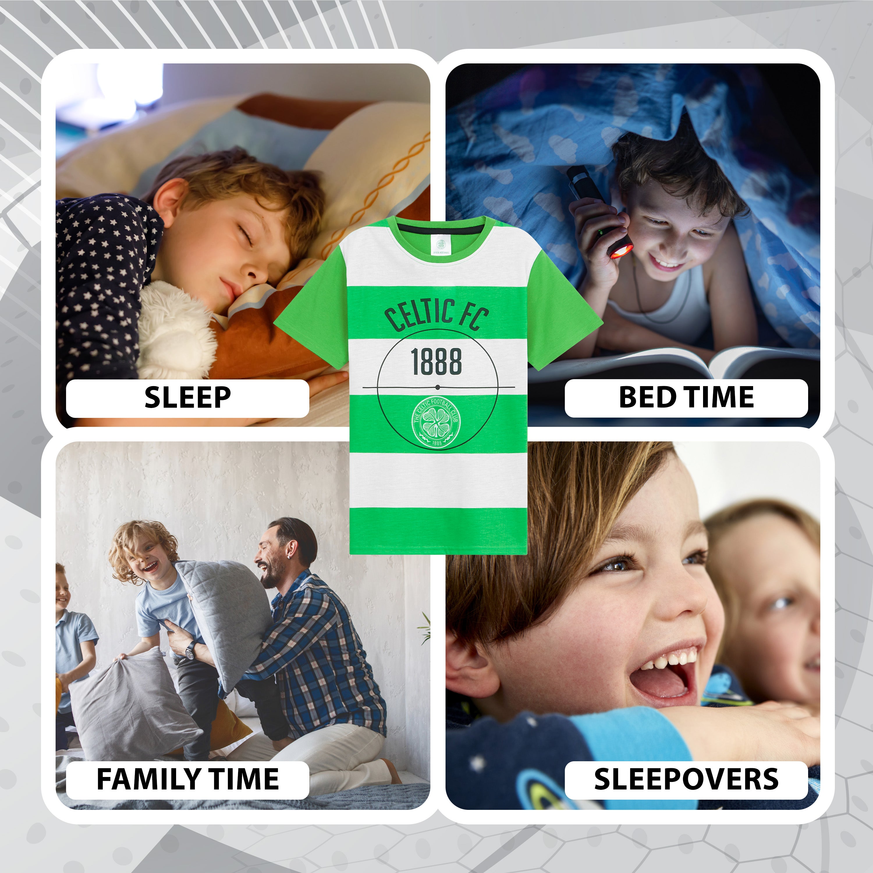 celtic-pyjama-court-gar-on-t-shirt-short-5-6-ans image 4