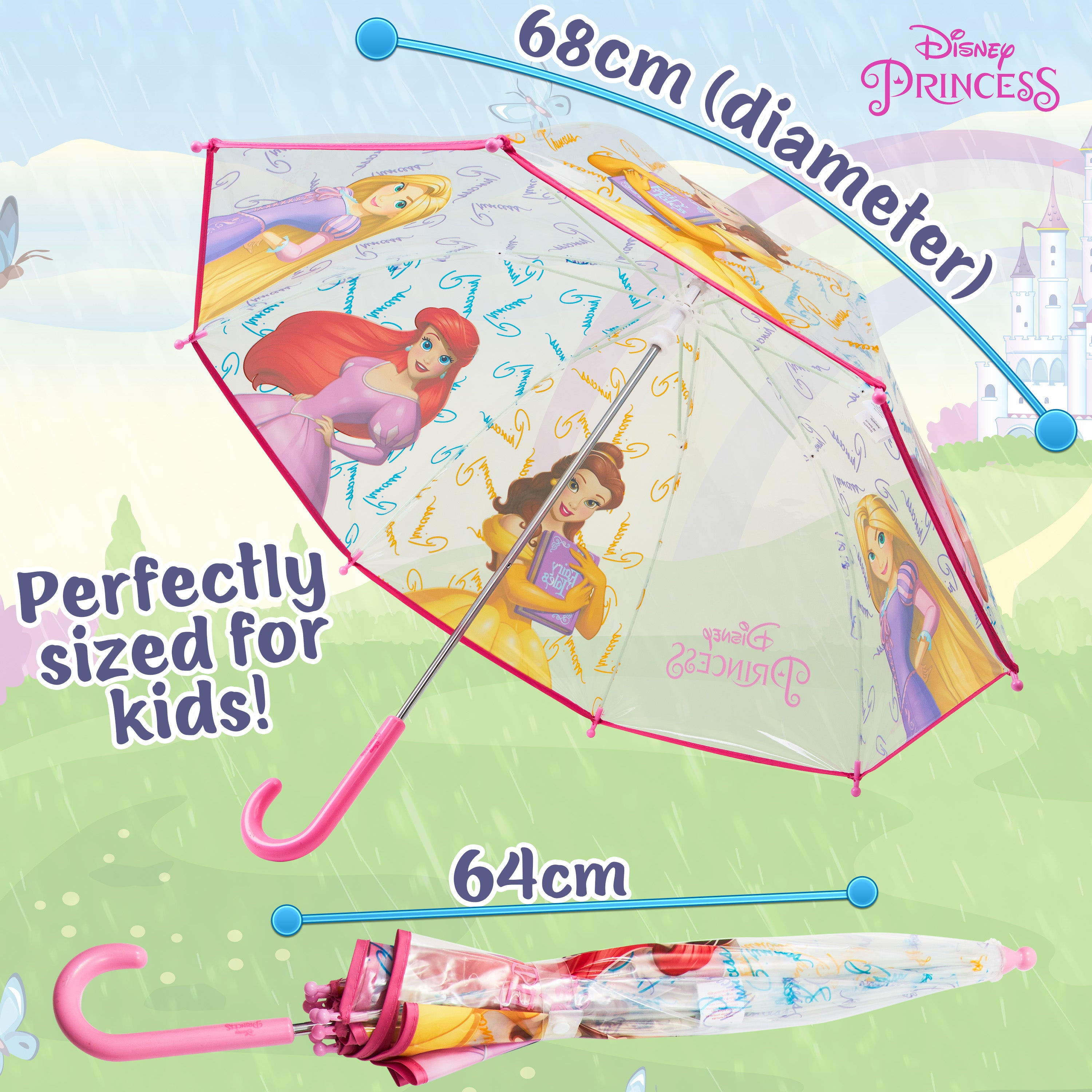 disney-princess-parapluie-cloche-fille-transparent image 6