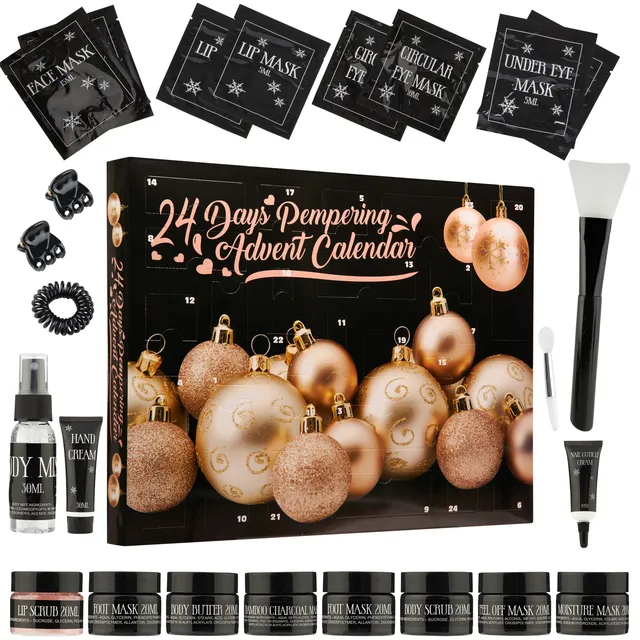 calendrier-avent-beaut-femme-noir-or-24-produits image 1