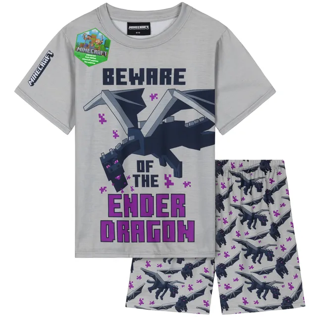 minecraft-pyjama-short-gar-on-gamer-manche-courte-9-10-ans image 1