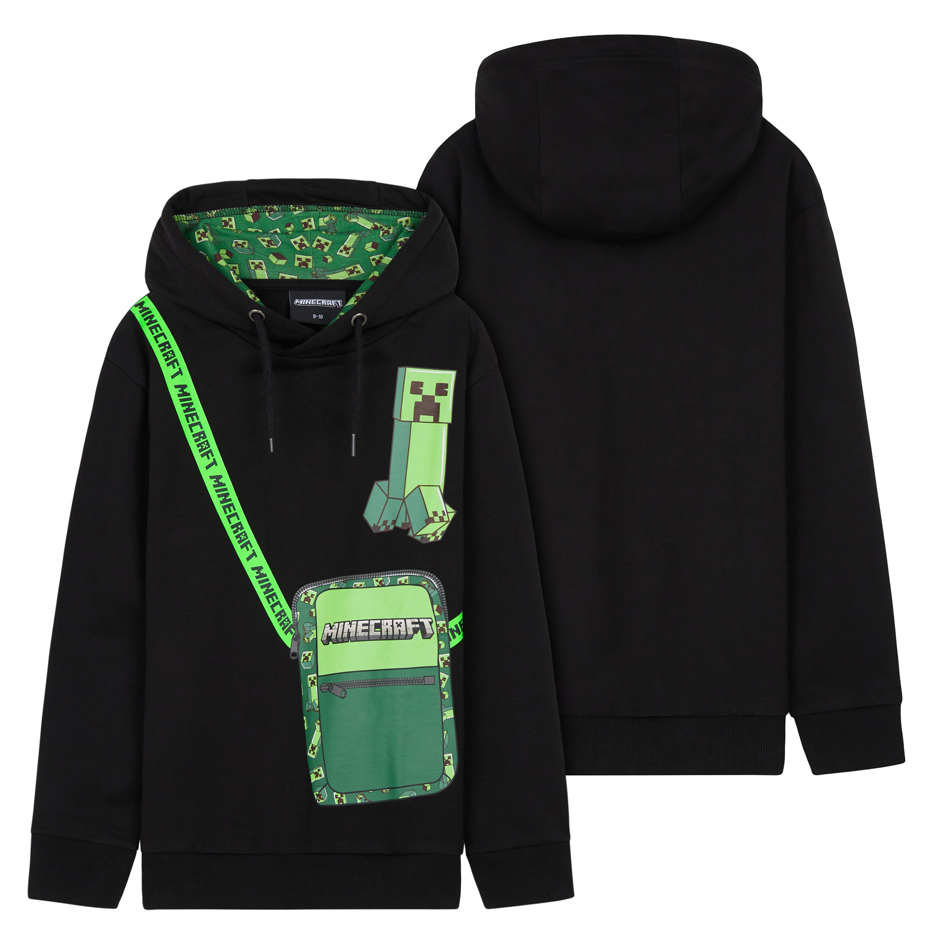 minecraft-hoodie-creeper-sweat-capuche-gar-on-7-14-ans image 3
