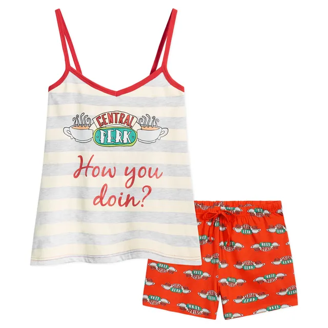 friends-pyjama-femme-court-short-coton-s-xl image 1