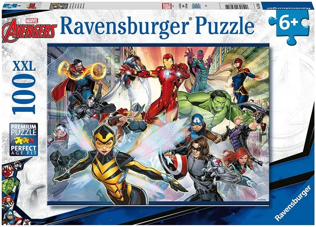 ravensburger-marvel-avengers-puzzle-xxl-100-pi-ces-6-ans image 1