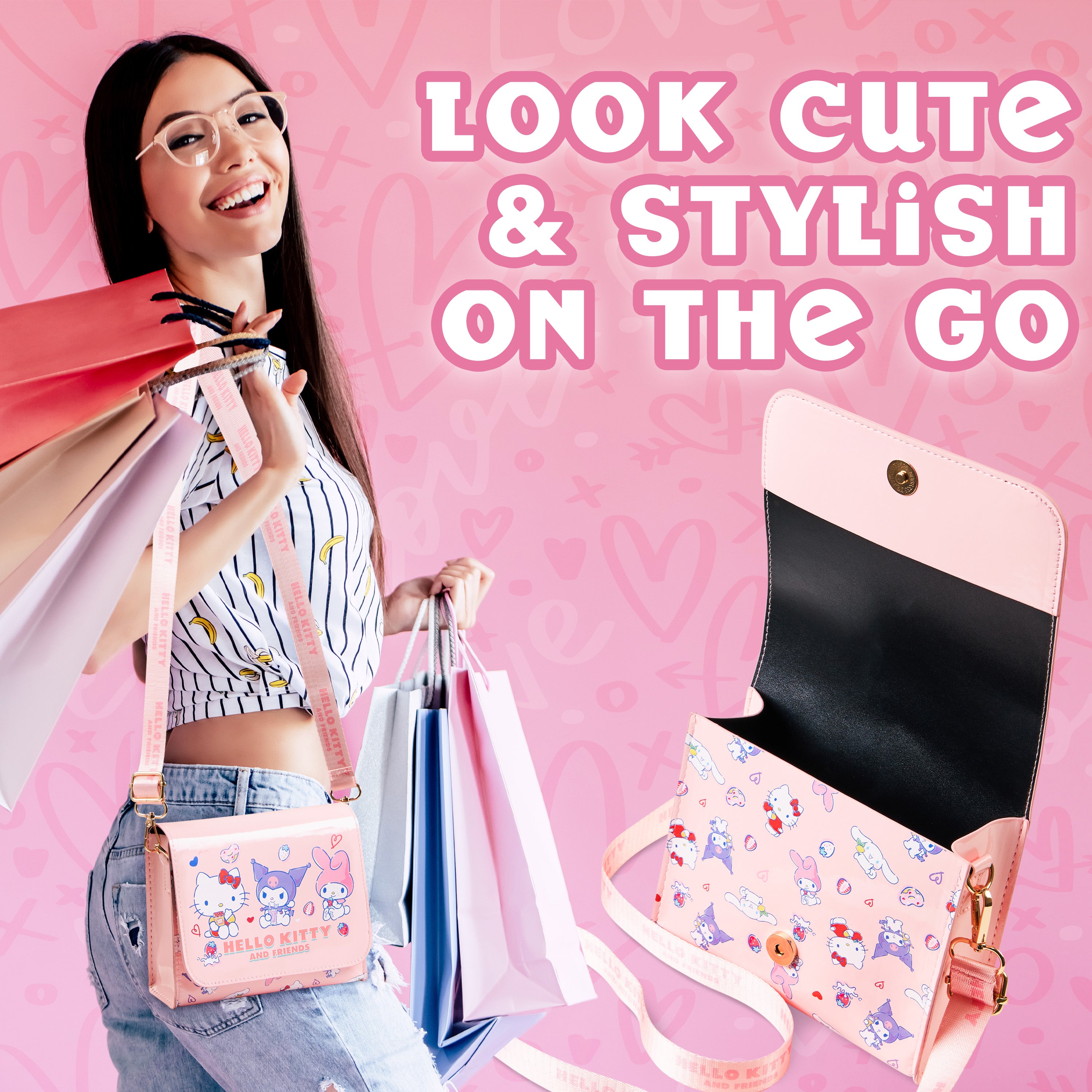 hello-kitty-sac-bandouli-re-fille-r-glable-kawaii image 5
