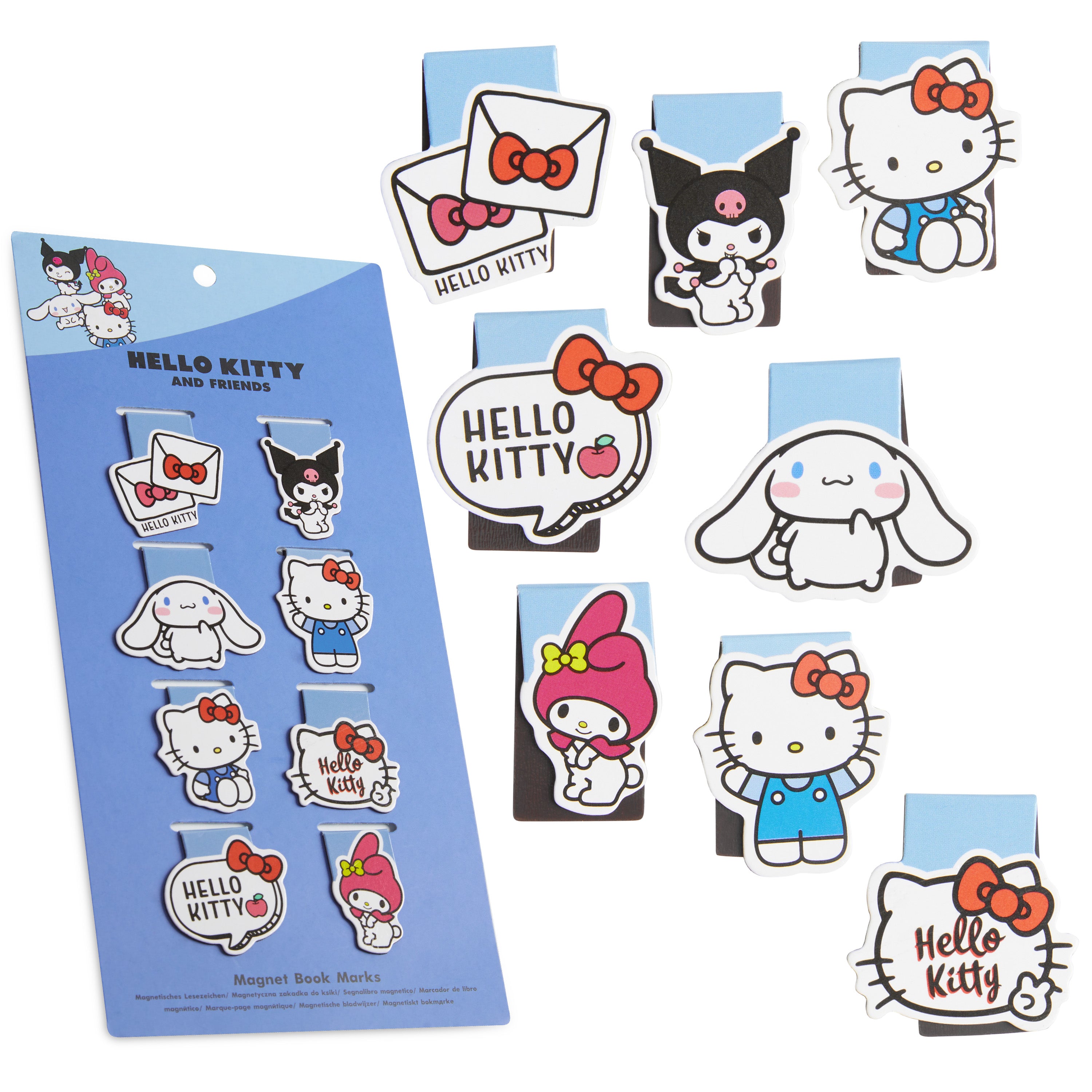 get-trend-hello-kitty-marque-page-magn-tique-lot-8-bleu-lecture image 1