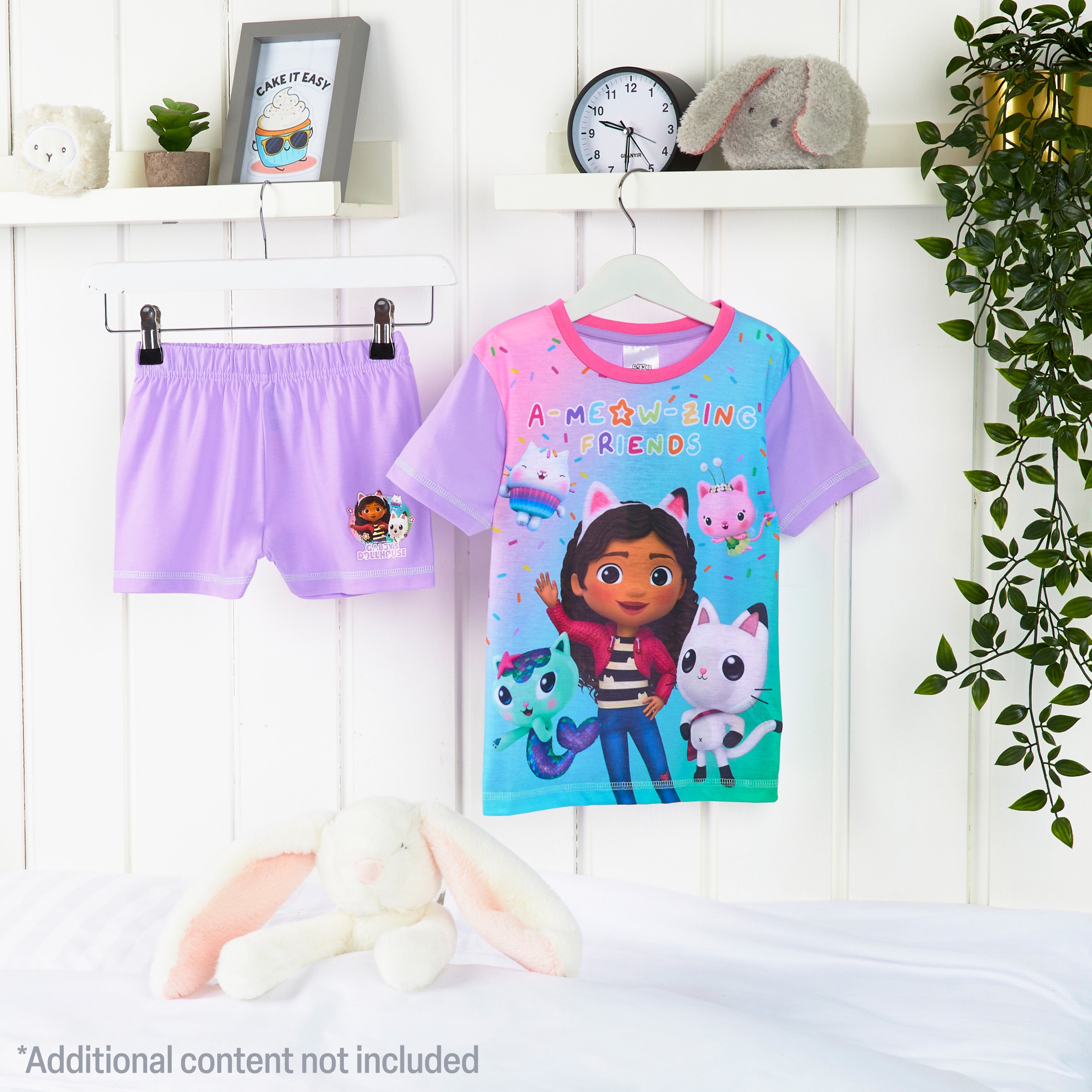 gabby-s-dollhouse-pyjama-court-fille-2-pcs-t-shirt-short-t image 2