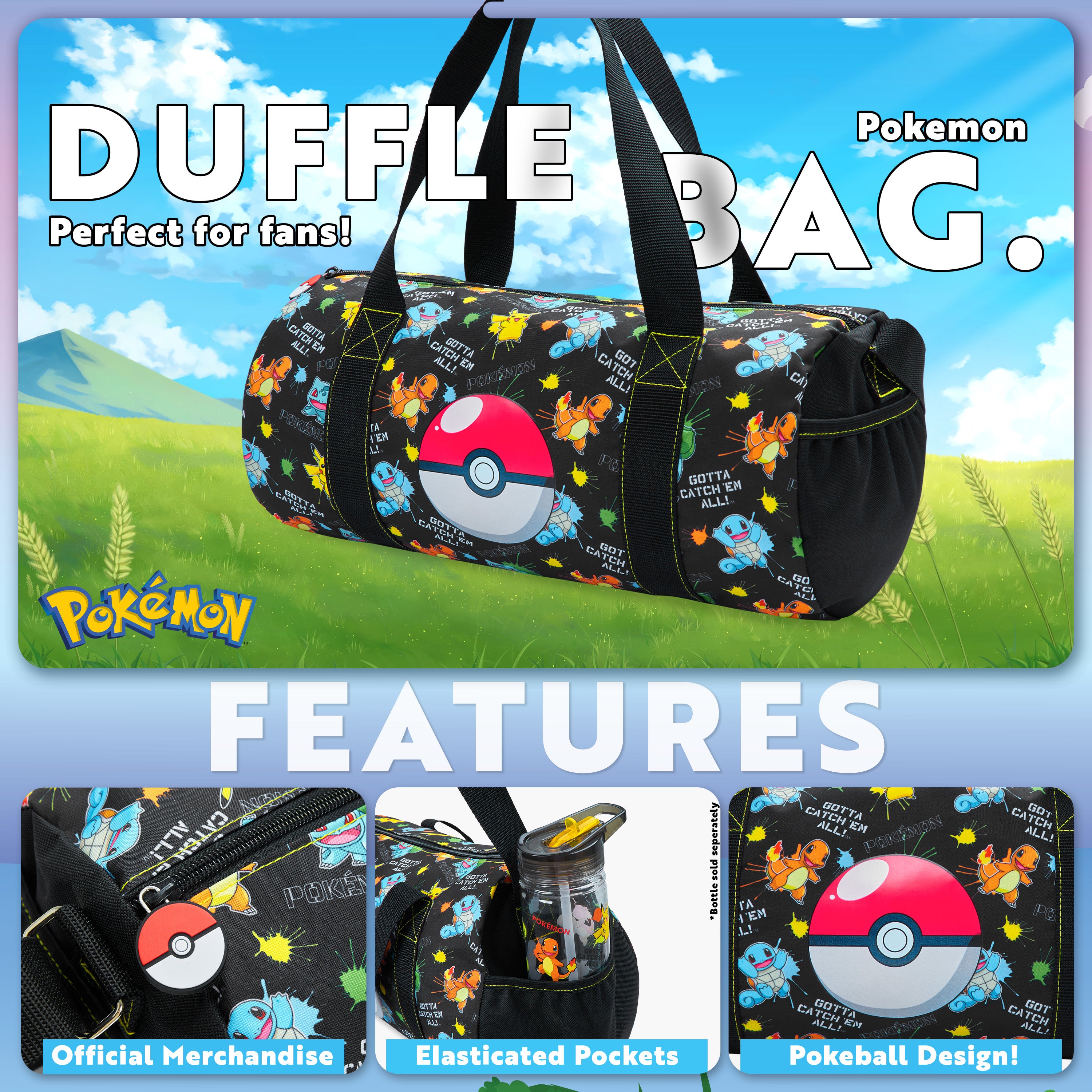 pok-mon-pikachu-sac-sport-duffle-bag-grand-holdall image 3