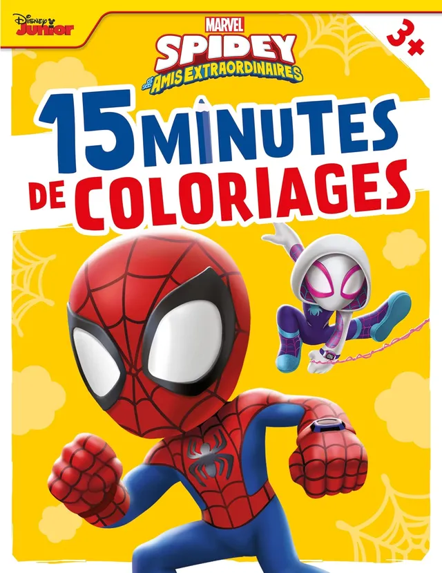 marvel-spidey-et-ses-amis-15-minutes-livre-coloriage-enfant image 1