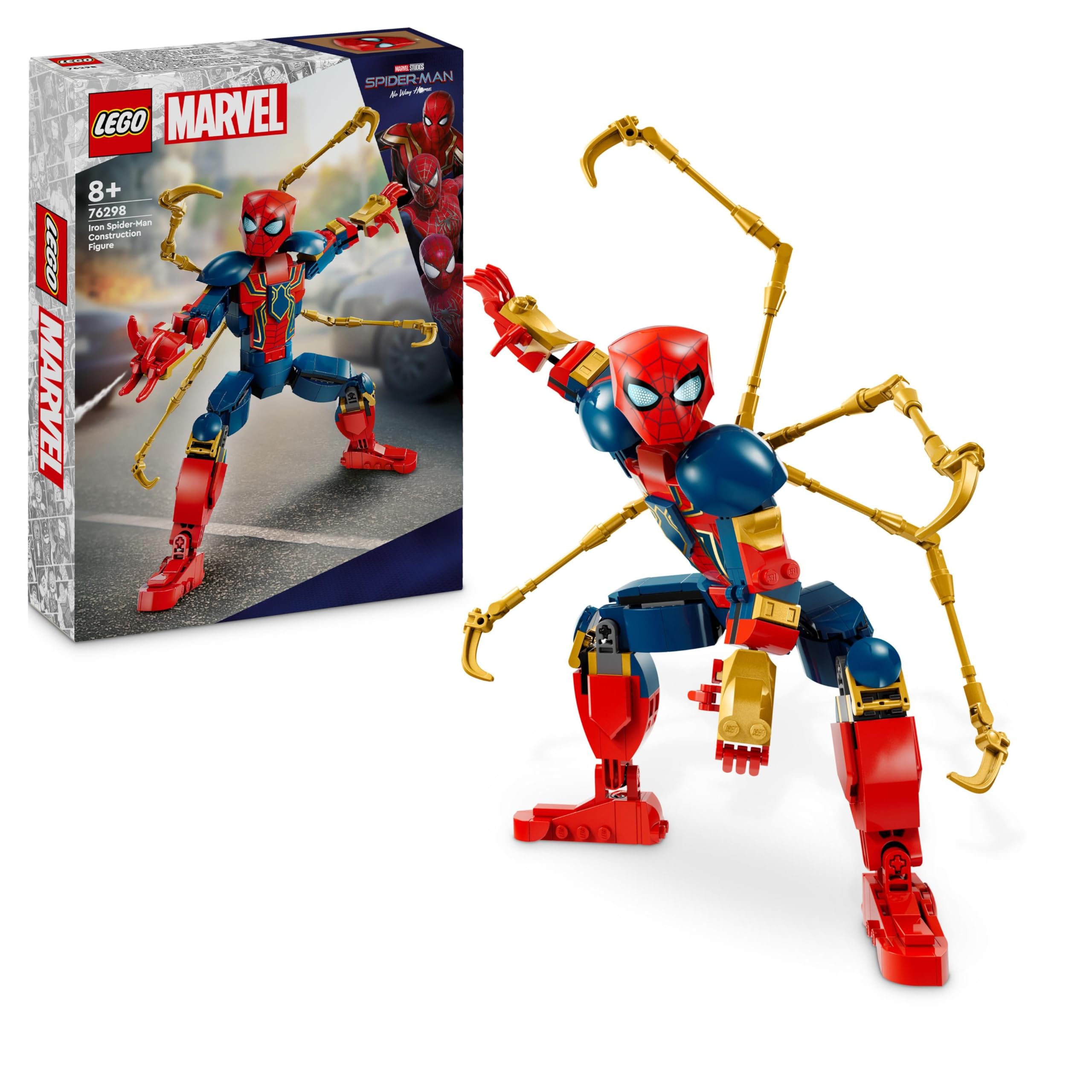 lego-marvel-iron-spider-man-76298-figurine-construire-27-cm image 1
