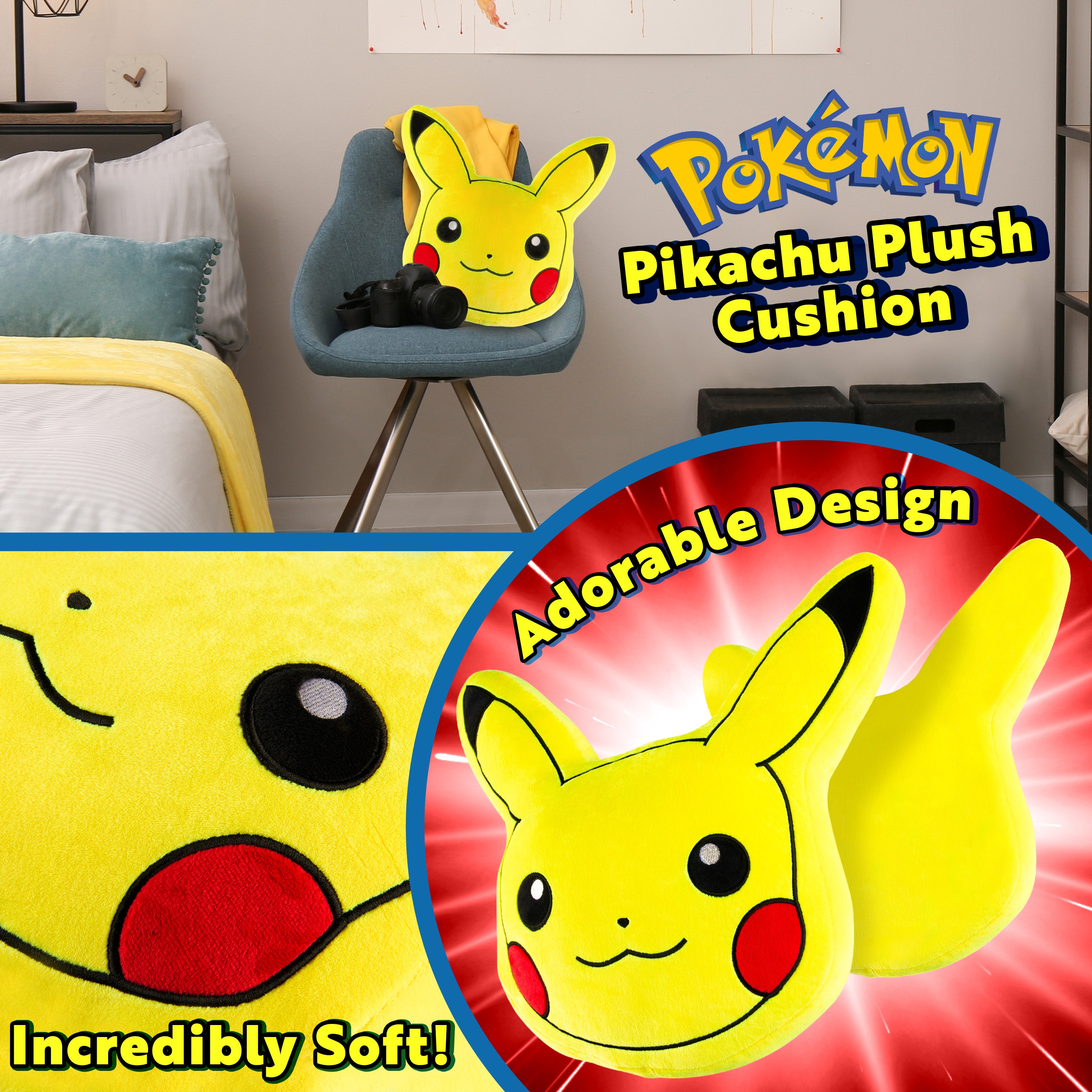 pok-mon-pikachu-coussin-3d-peluche-chambre-enfant image 3