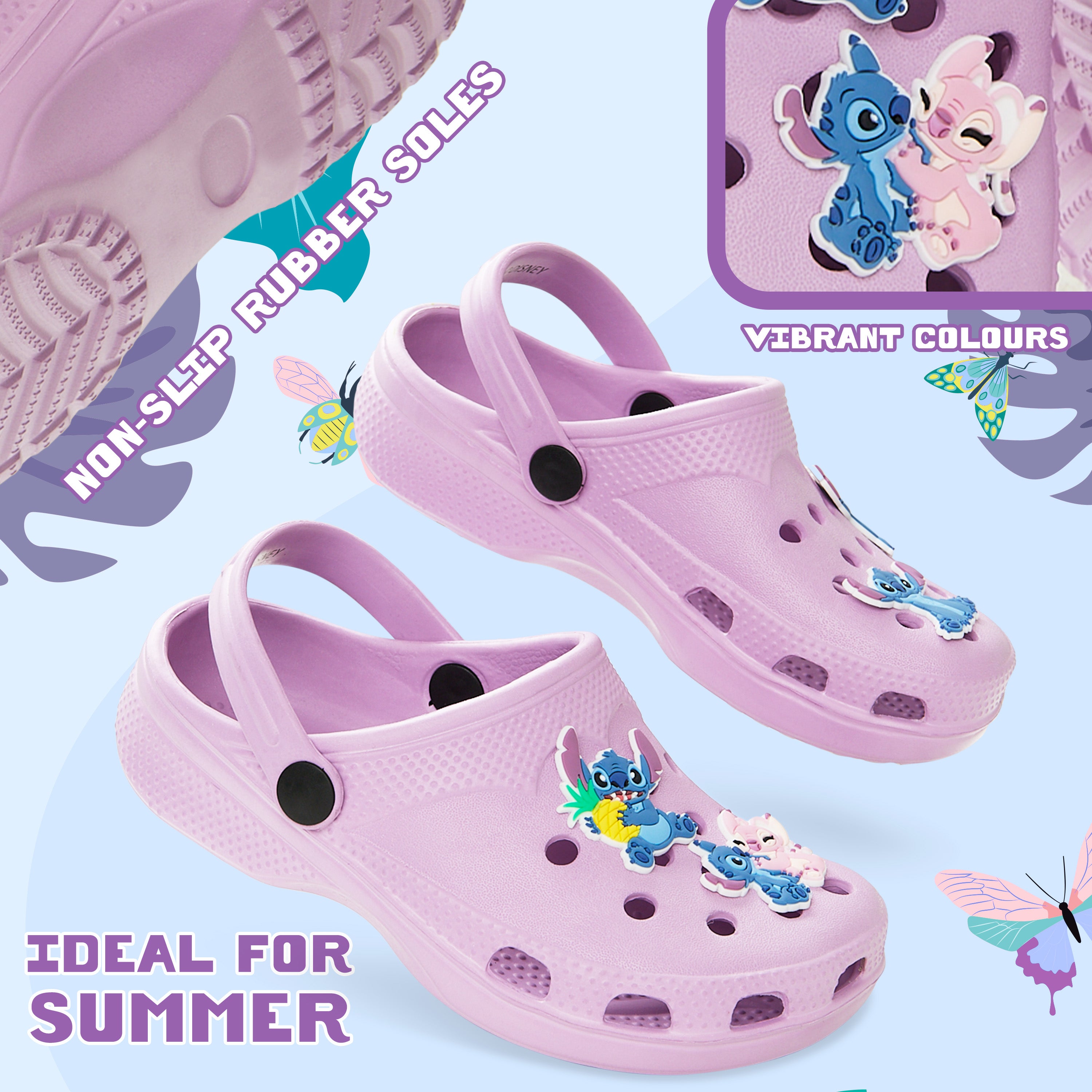 disney-sabots-fille-breloques-amovibles-plage-1-uk-slip-on image 4