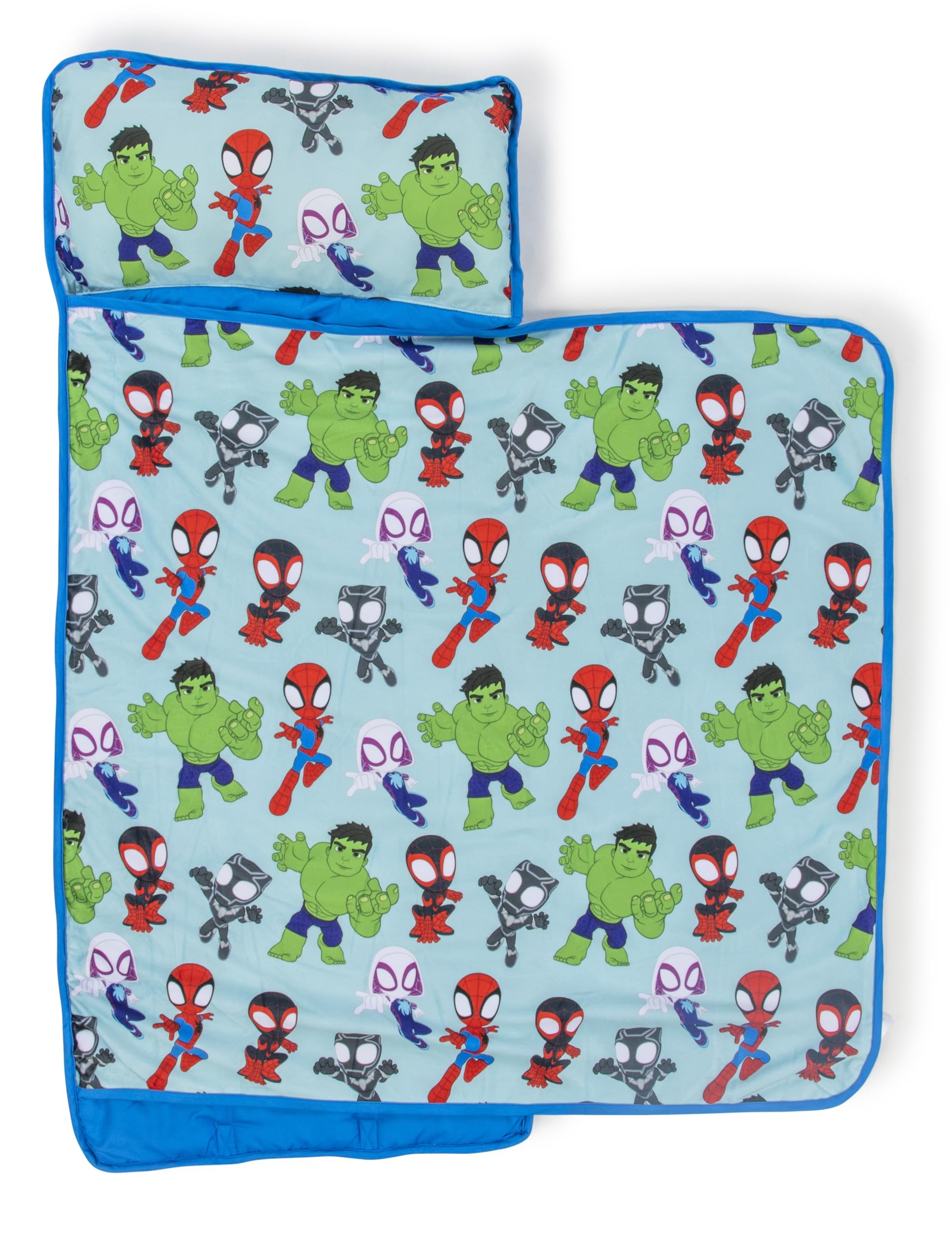 marvel-spidey-tapis-de-couchage-enfant-bleu-51x117-cm image 1