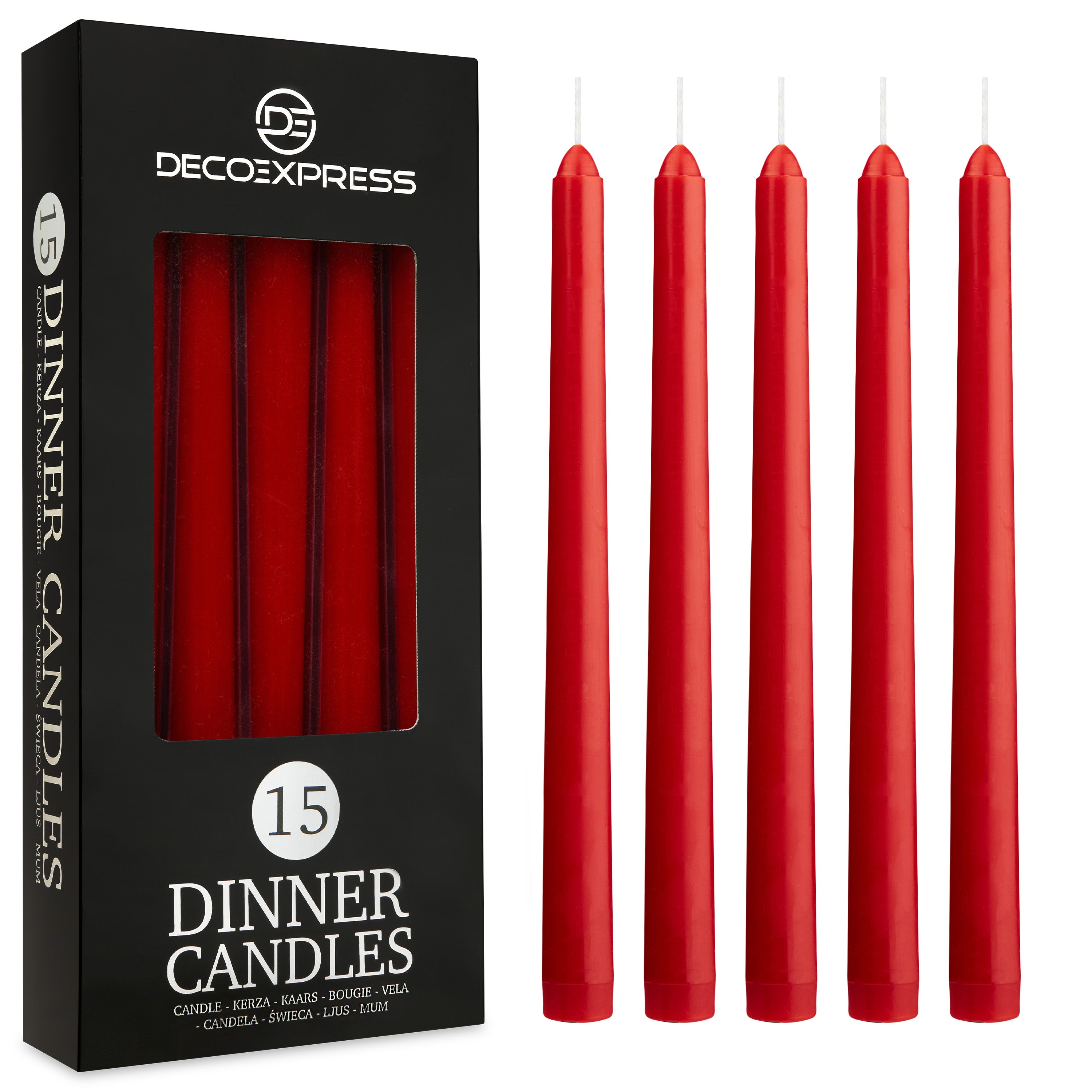 get-trend-home-bougies-chandelles-lot-15-non-parfum-es image 2
