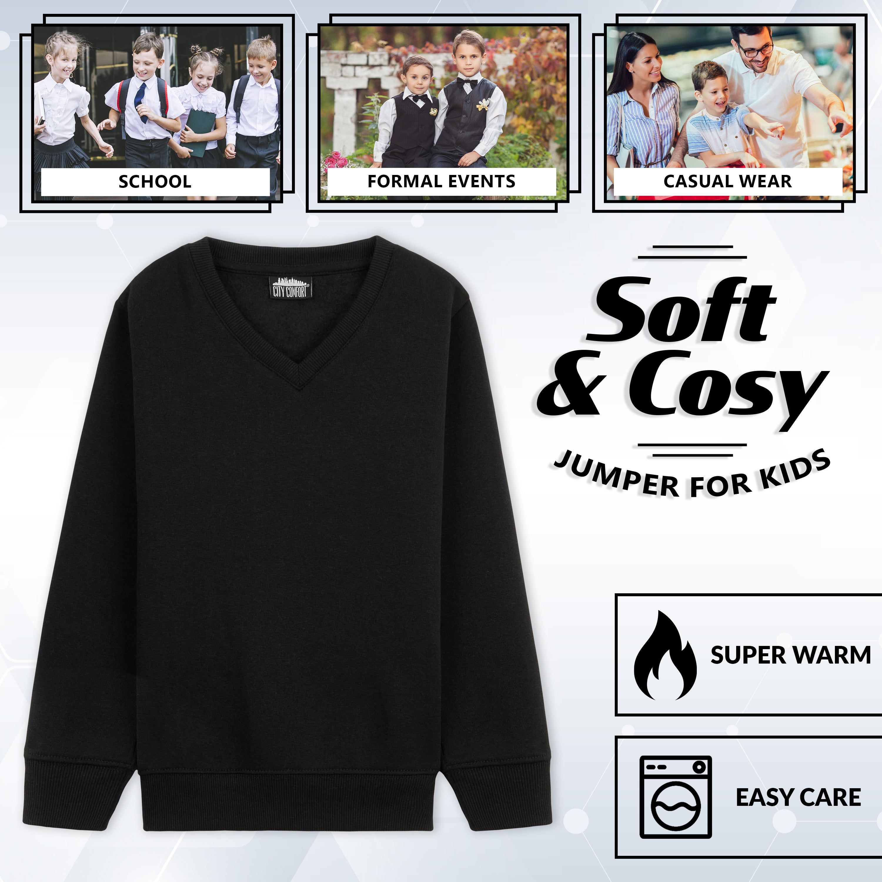 get-trend-citycomfort-pull-col-v-gar-on-noir-3-4-ans image 6