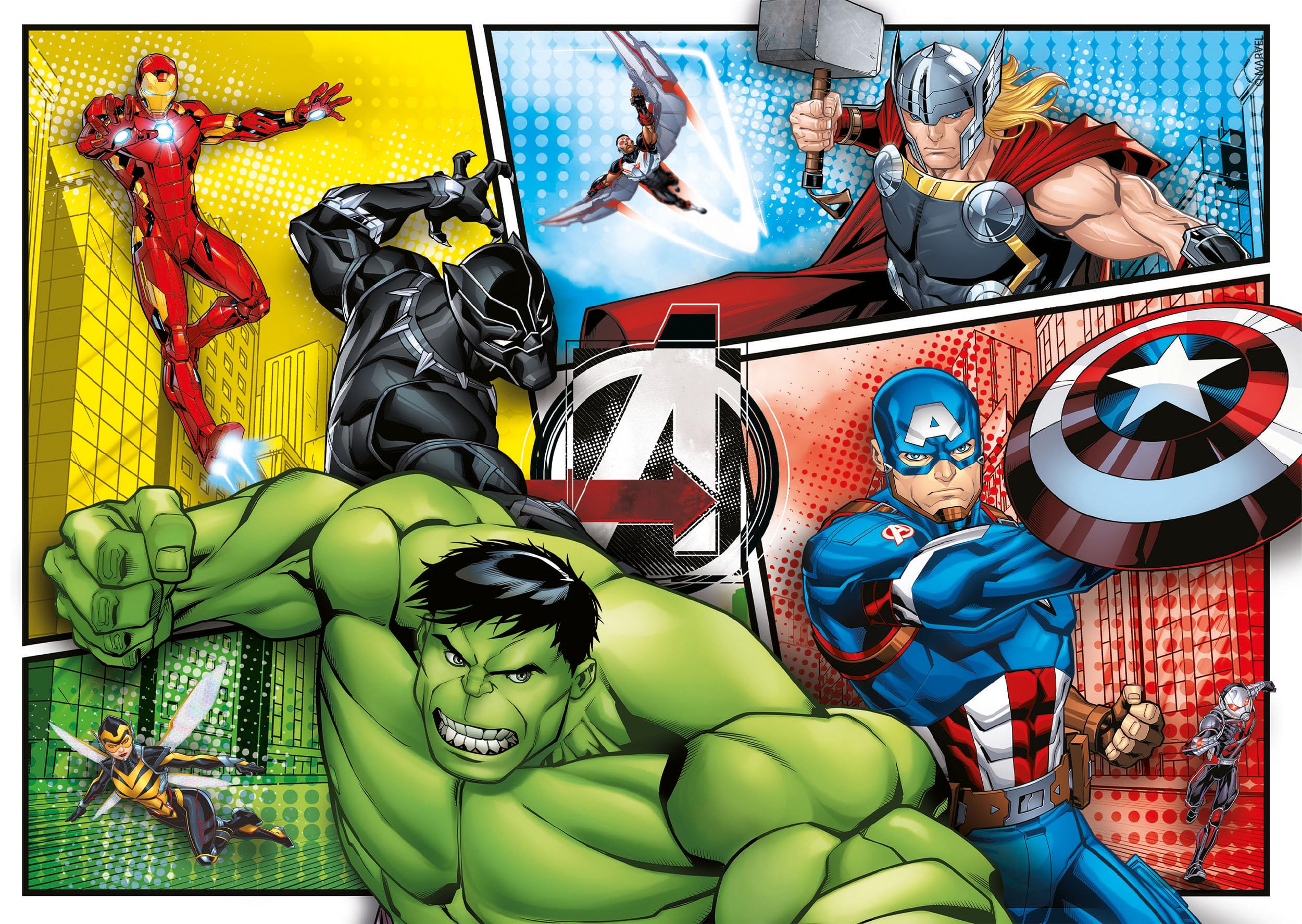 marvel-puzzles-avengers-2x60-pi-ces-puzzle-enfant-4-ans-clementoni image 2