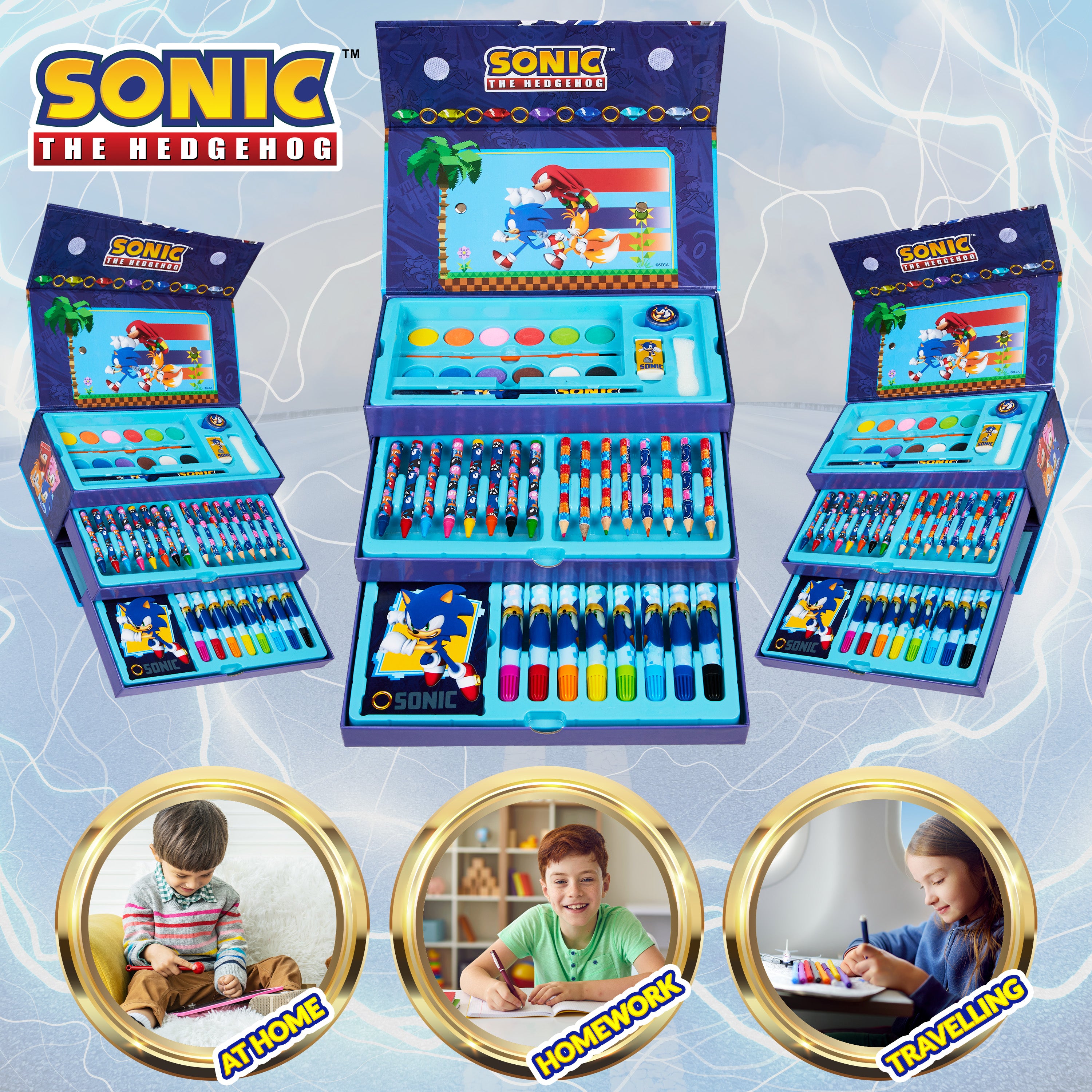 sonic-coffret-dessin-enfant-40-pi-ces-valisette-art image 6