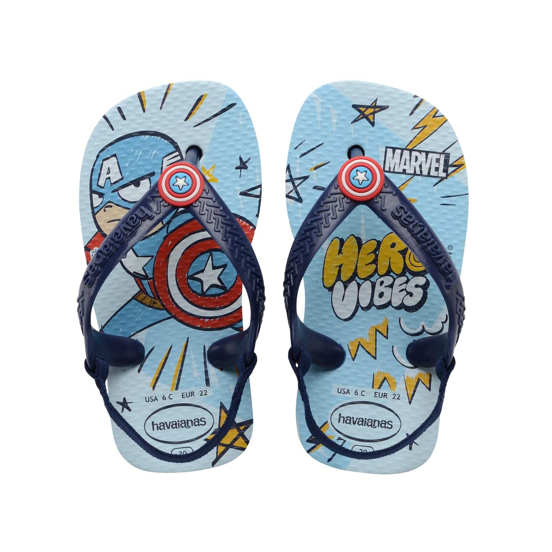 havaianas-baby-marvel-tongs-enfant-mixte-caoutchouc-bleu image 8