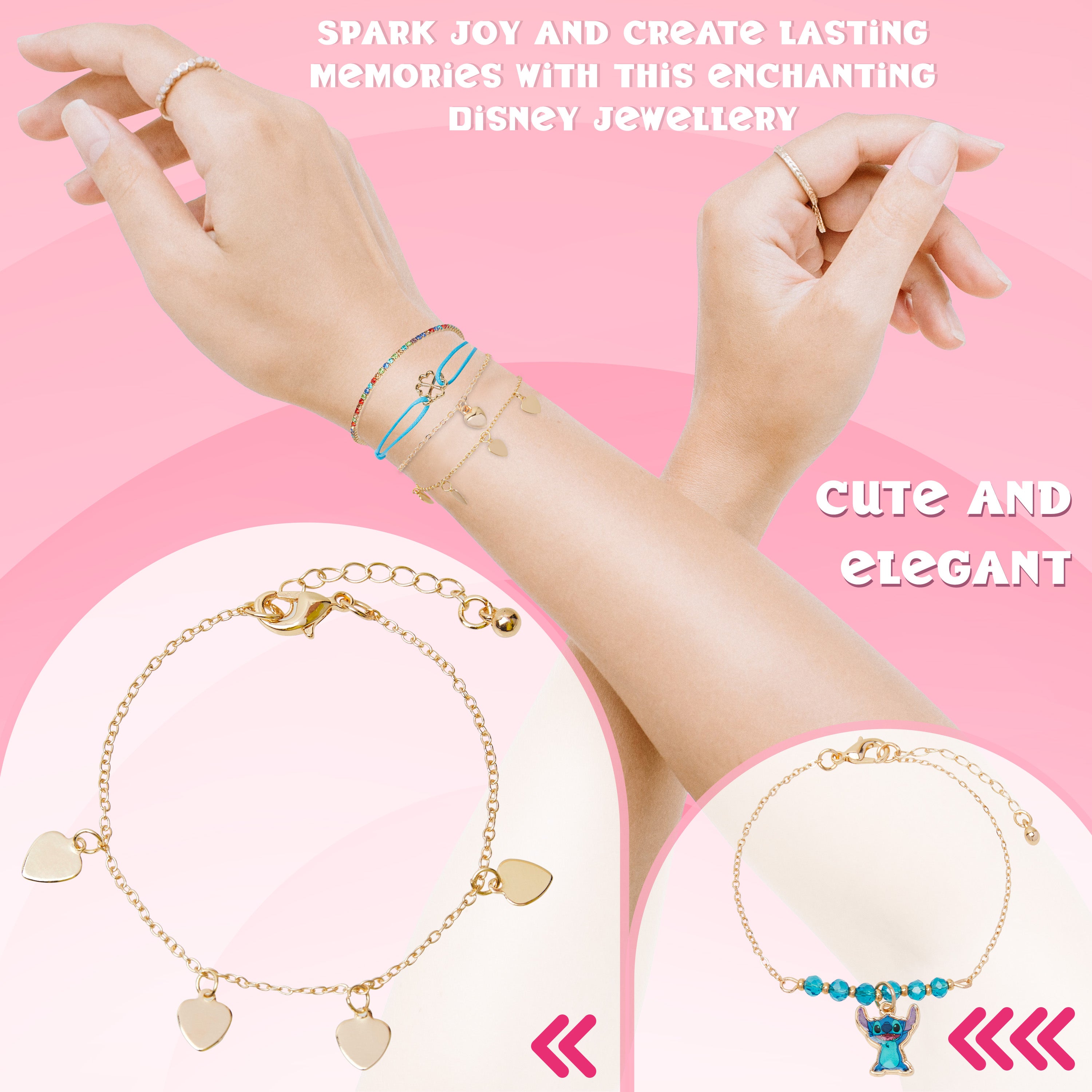 disney-bracelet-fille-stitch-charms-breloques-argent image 4