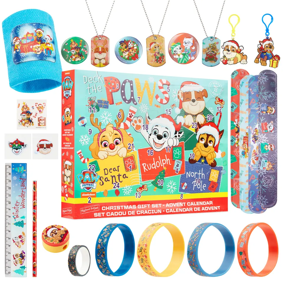 pat-patrouille-calendrier-de-l-avent-jouets-et-papeterie-24-cases image 1