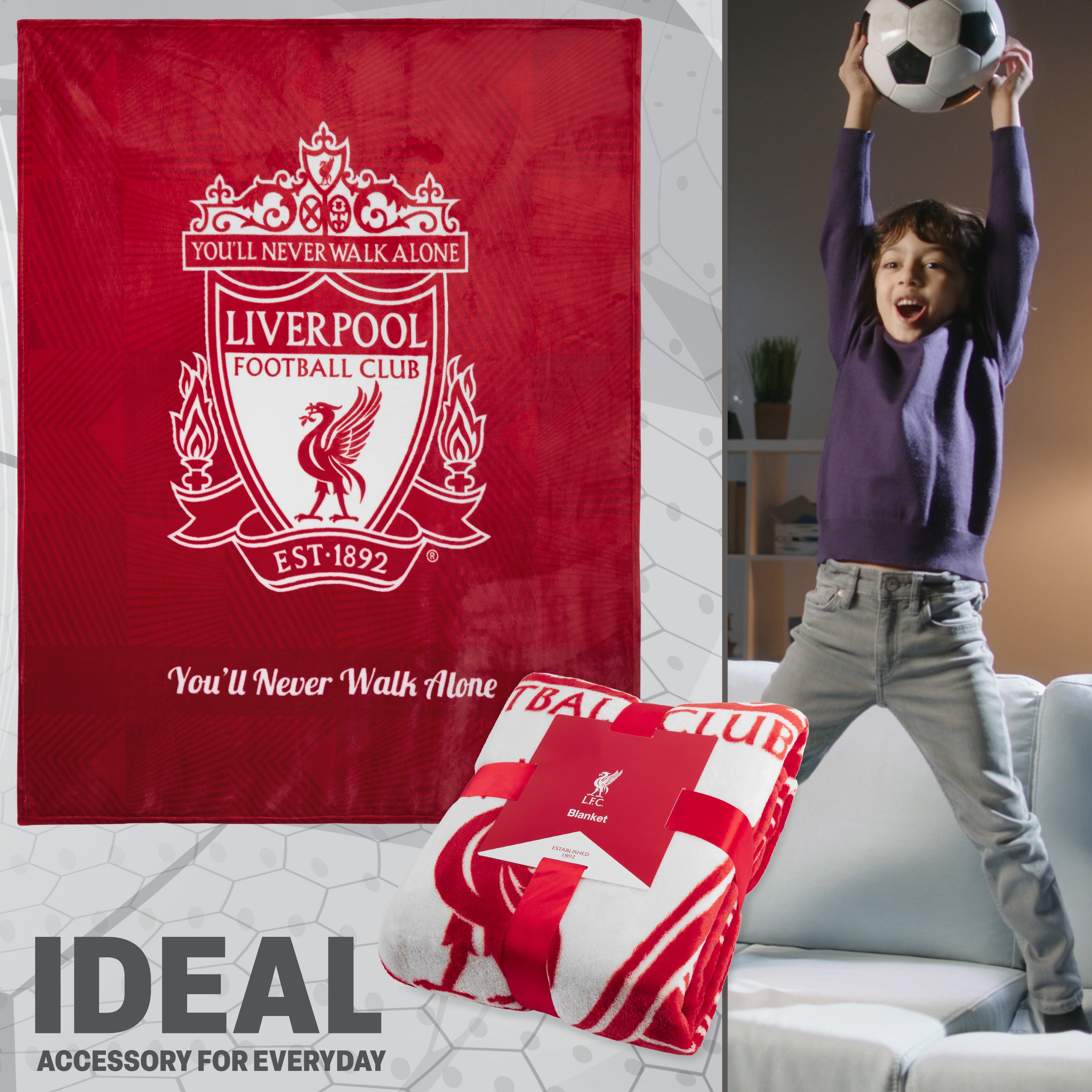 liverpool-fc-plaid-polaire-rouge-125x150-cm-supporter image 5