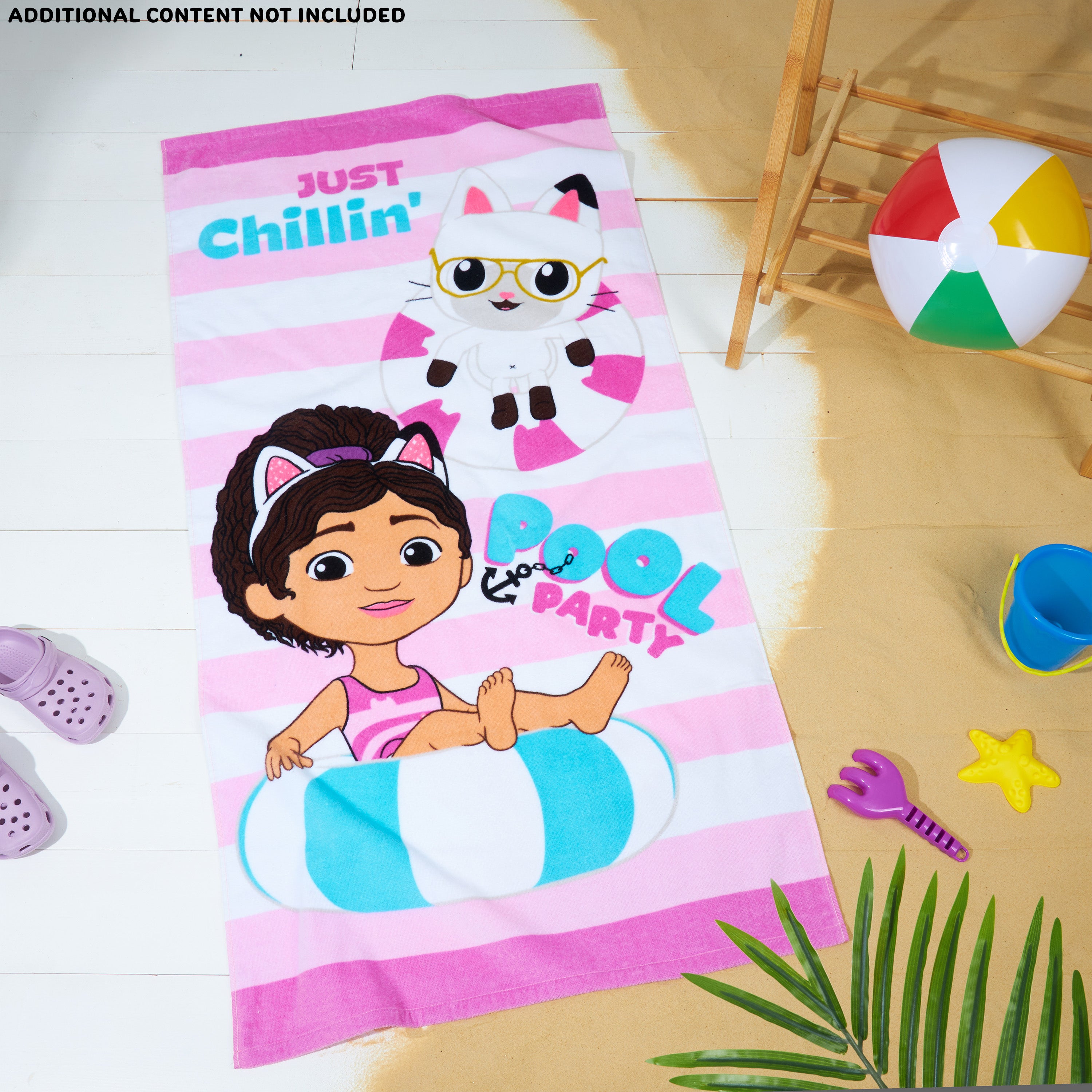 gabby-s-dollhouse-serviette-plage-enfant-coton-140x70cm-absorbante image 5