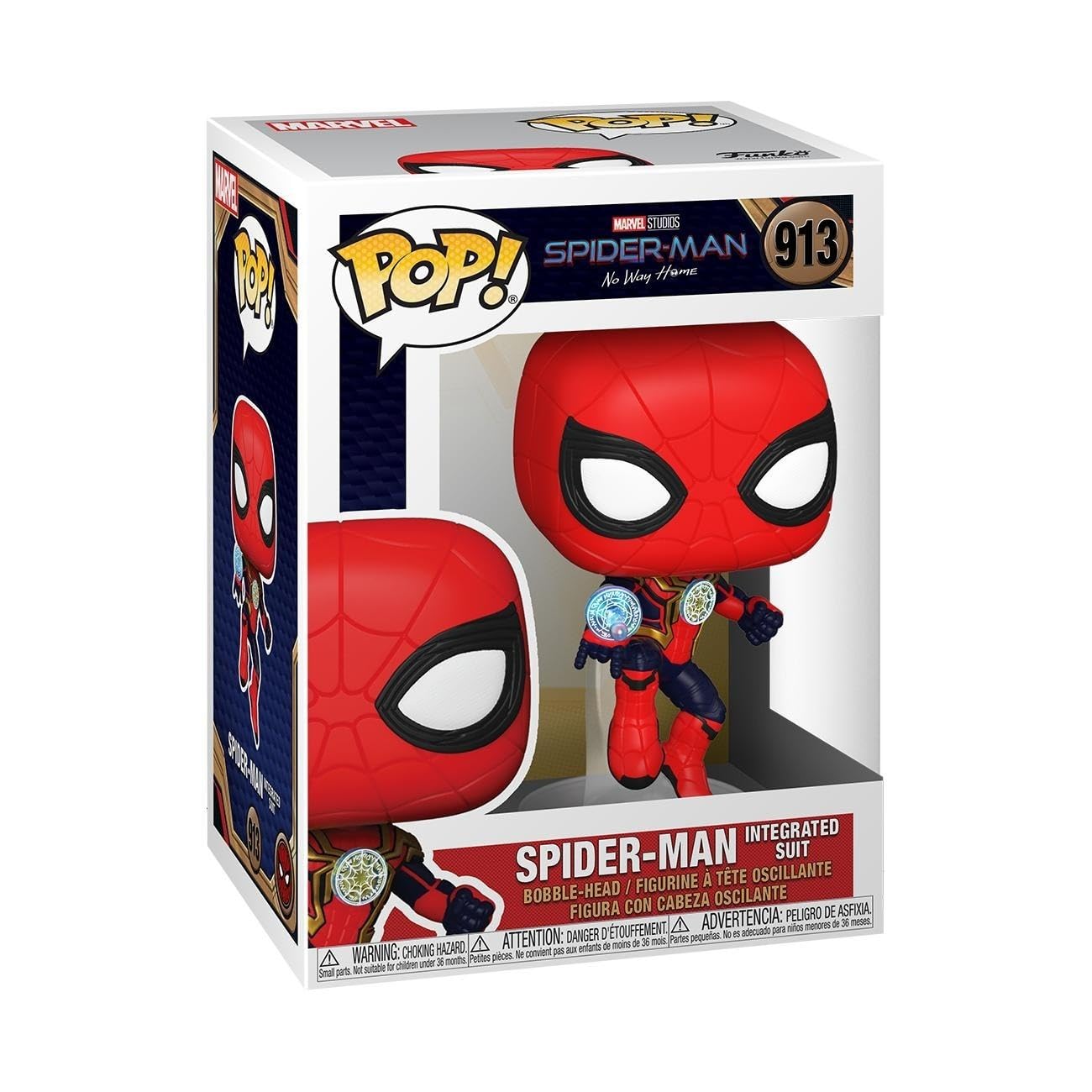 funko-pop-spider-man-integrated-suit-figurine-9-5-cm image 1