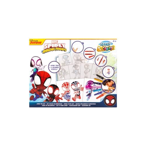 marvel-spidey-amazing-friends-kit-13-feutres-souffler-pochoirs image 7