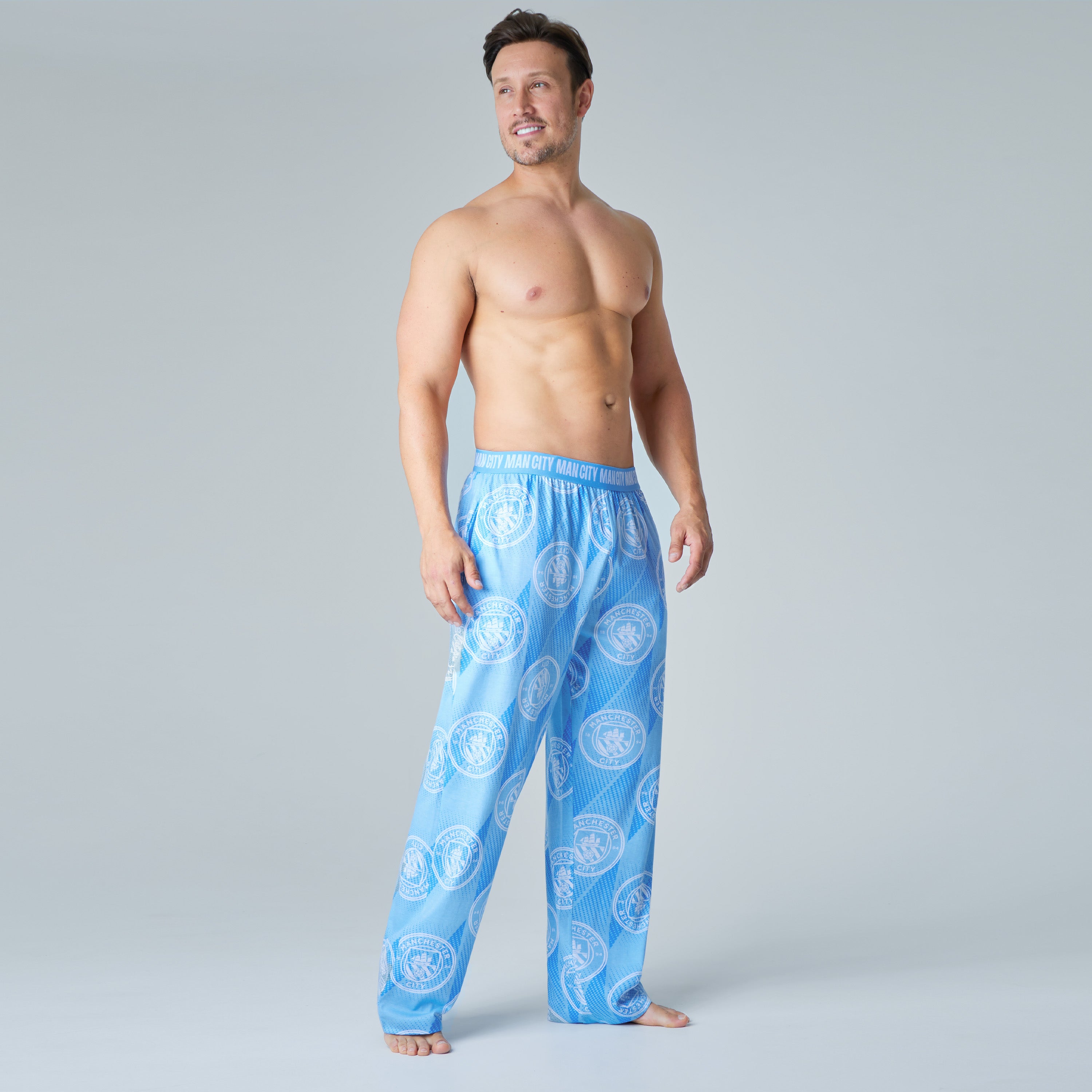 manchester-city-bas-pyjama-homme-coton-taille-s image 2
