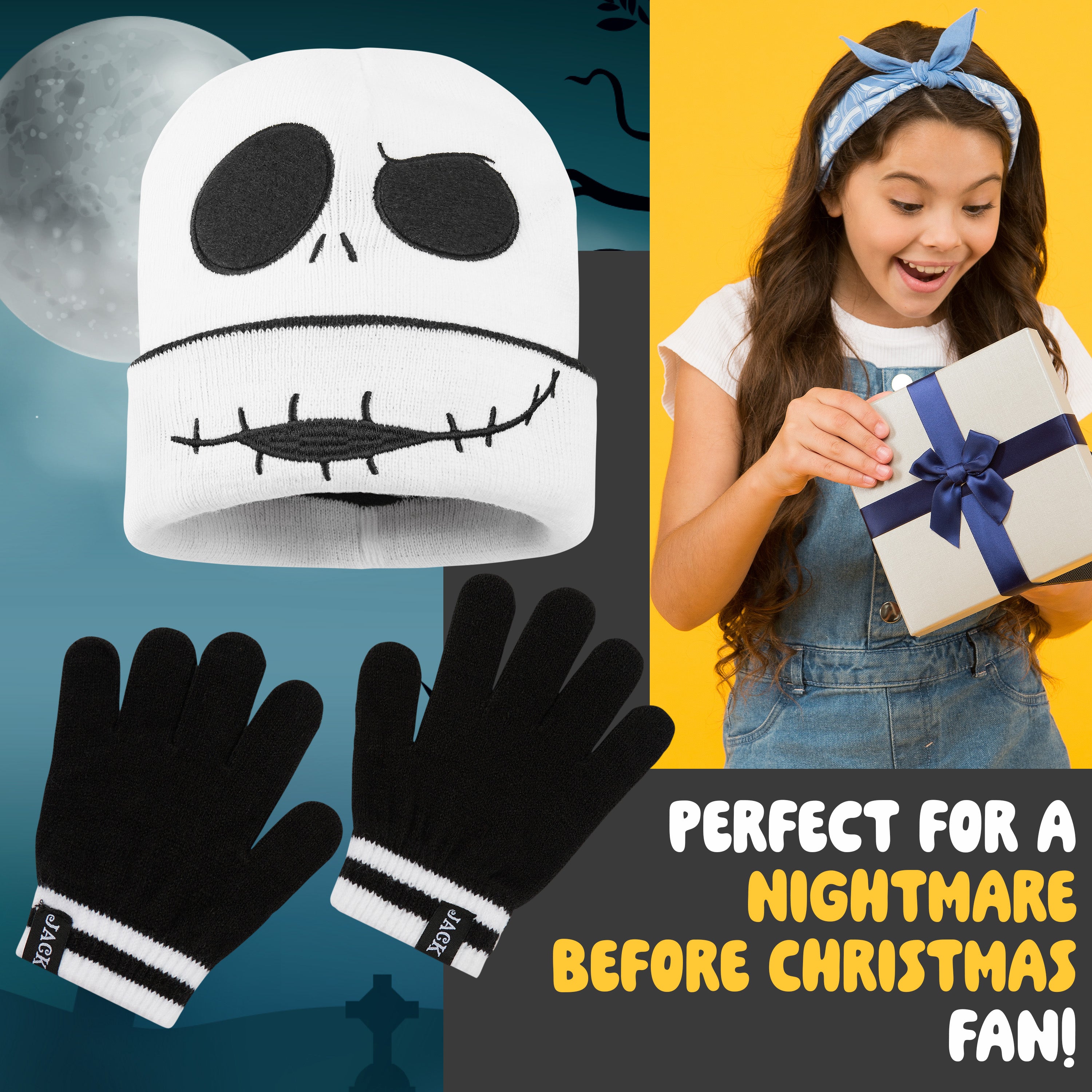 disney-nightmare-before-christmas-ensemble-bonnet-gants-fille image 3