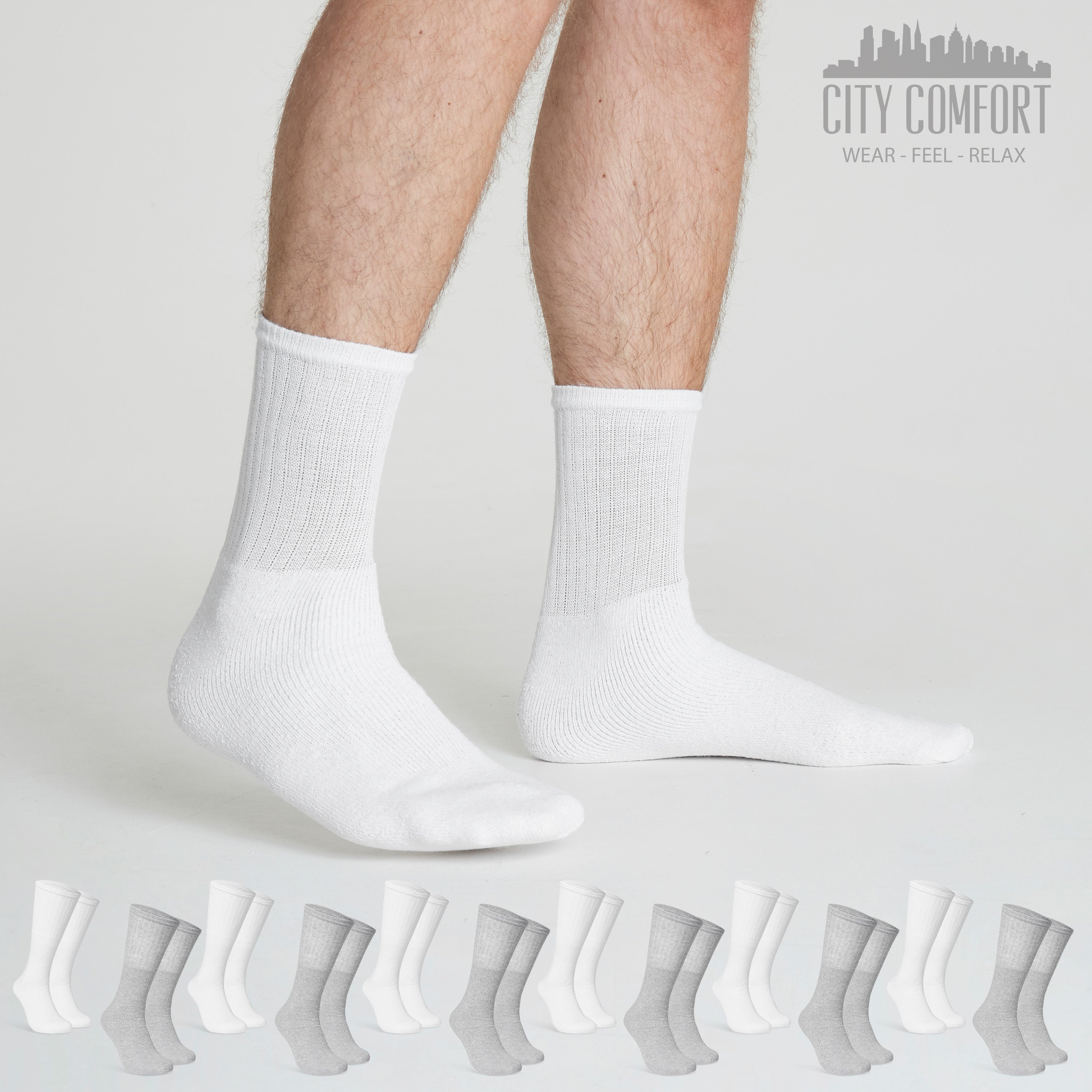citycomfort-chaussettes-homme-coton-lot-de-12 image 6