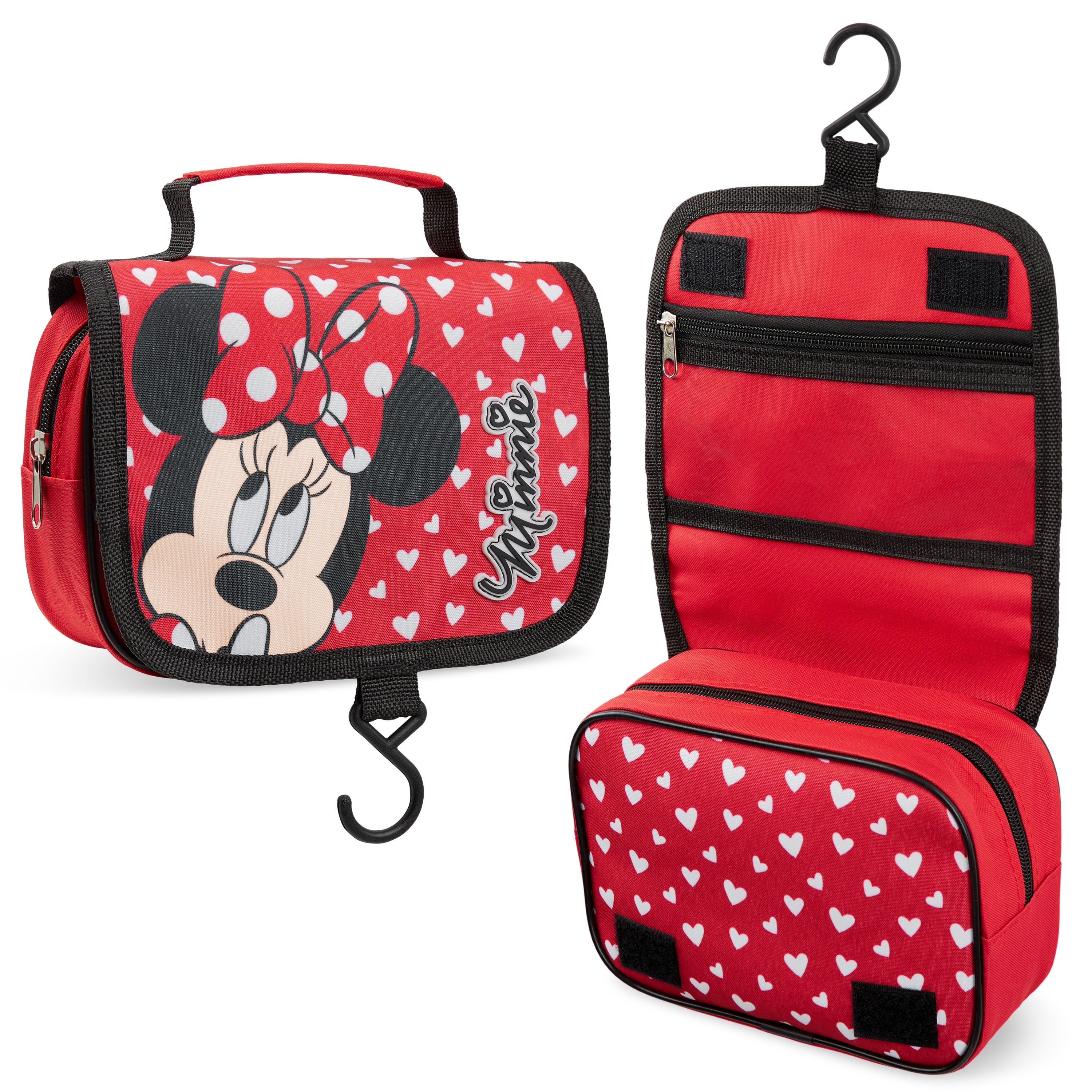 disney-minnie-trousse-de-toilette-suspendue-rouge-crochet image 1