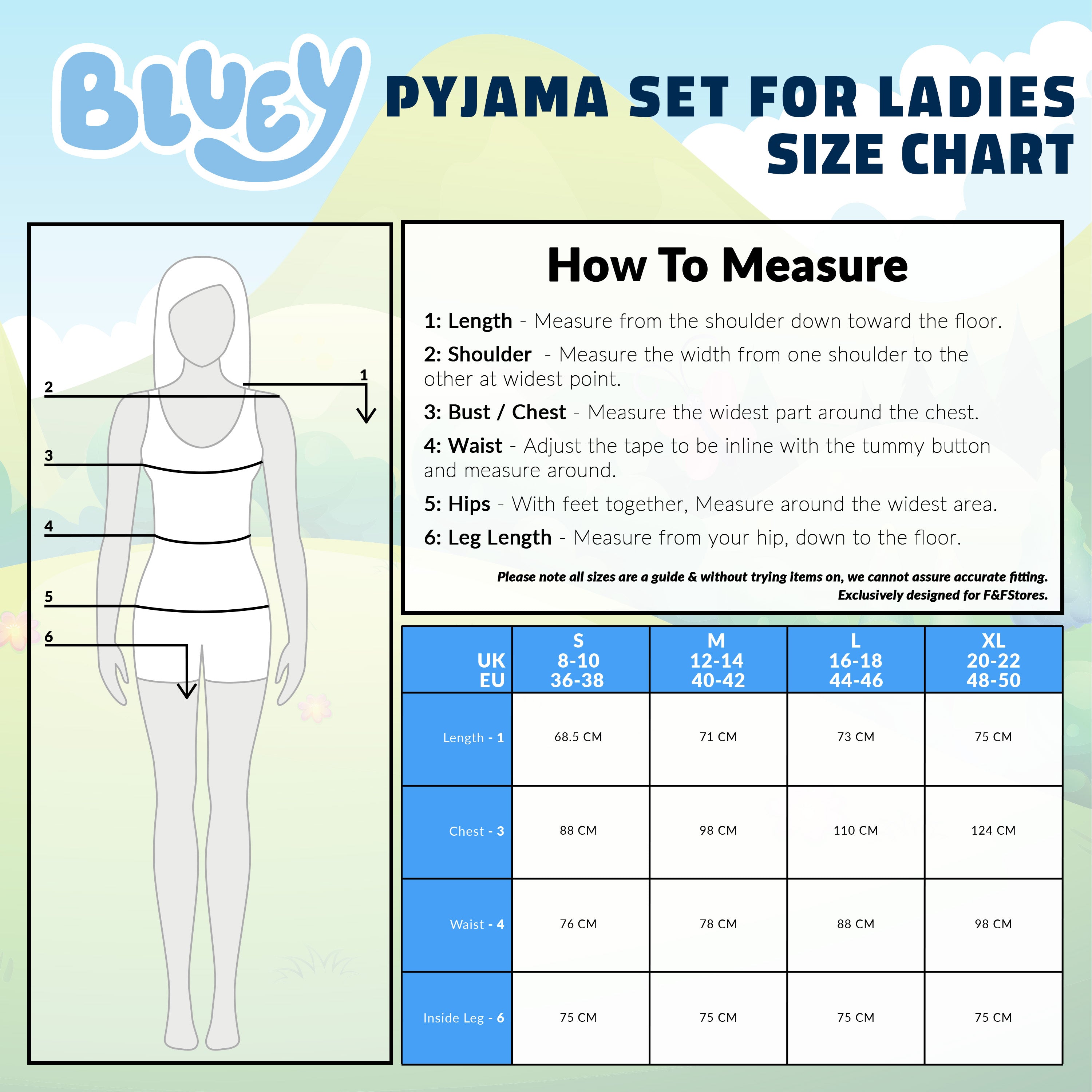 bluey-pyjama-no-l-assorti-femme-coton-manche-longue-s-xl image 6