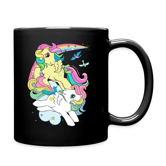 my-little-pony-retro-arc-en-ciel-mug-noir-325-ml image 1