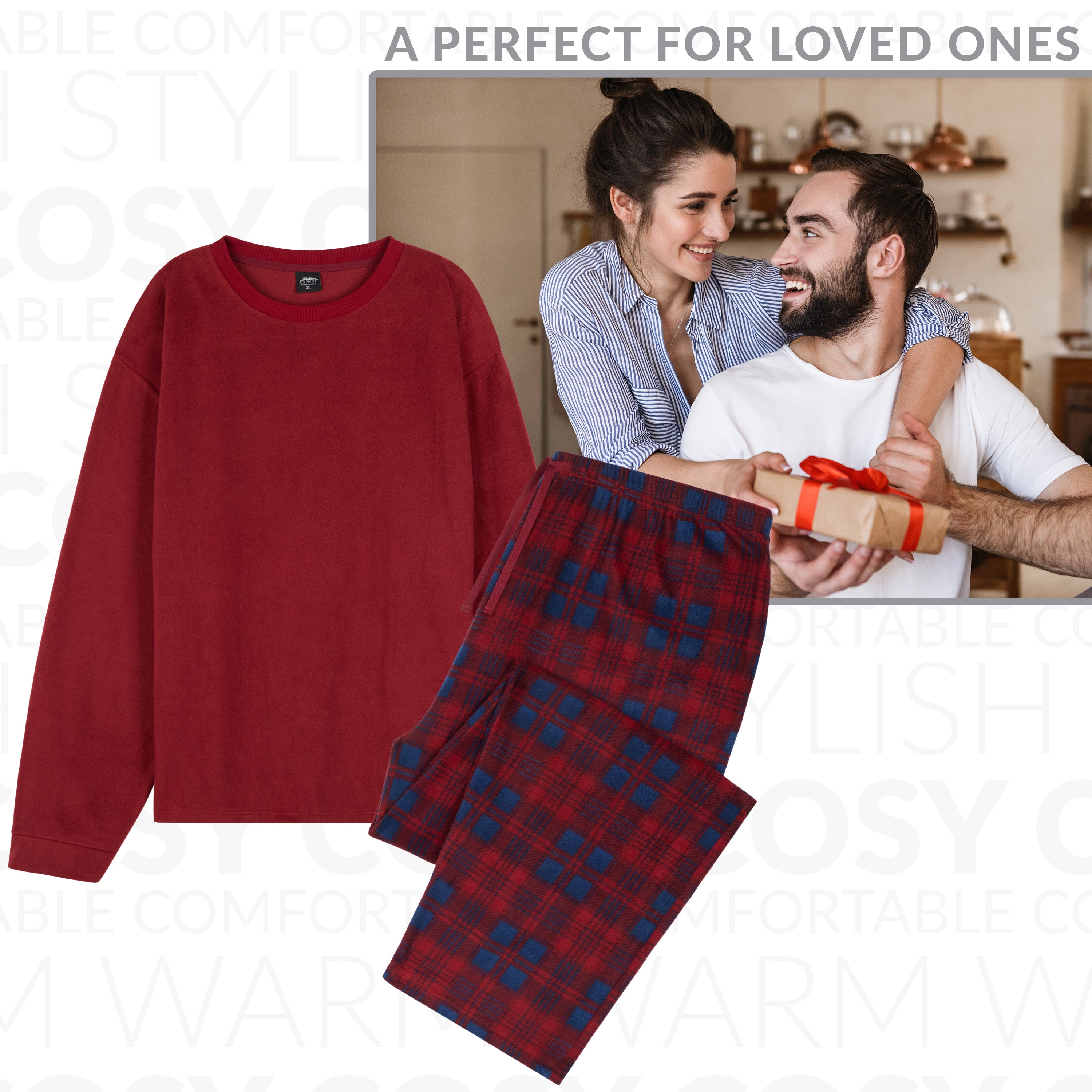 citycomfort-pyjama-polaire-homme-2-pi-ces-taille-m image 2
